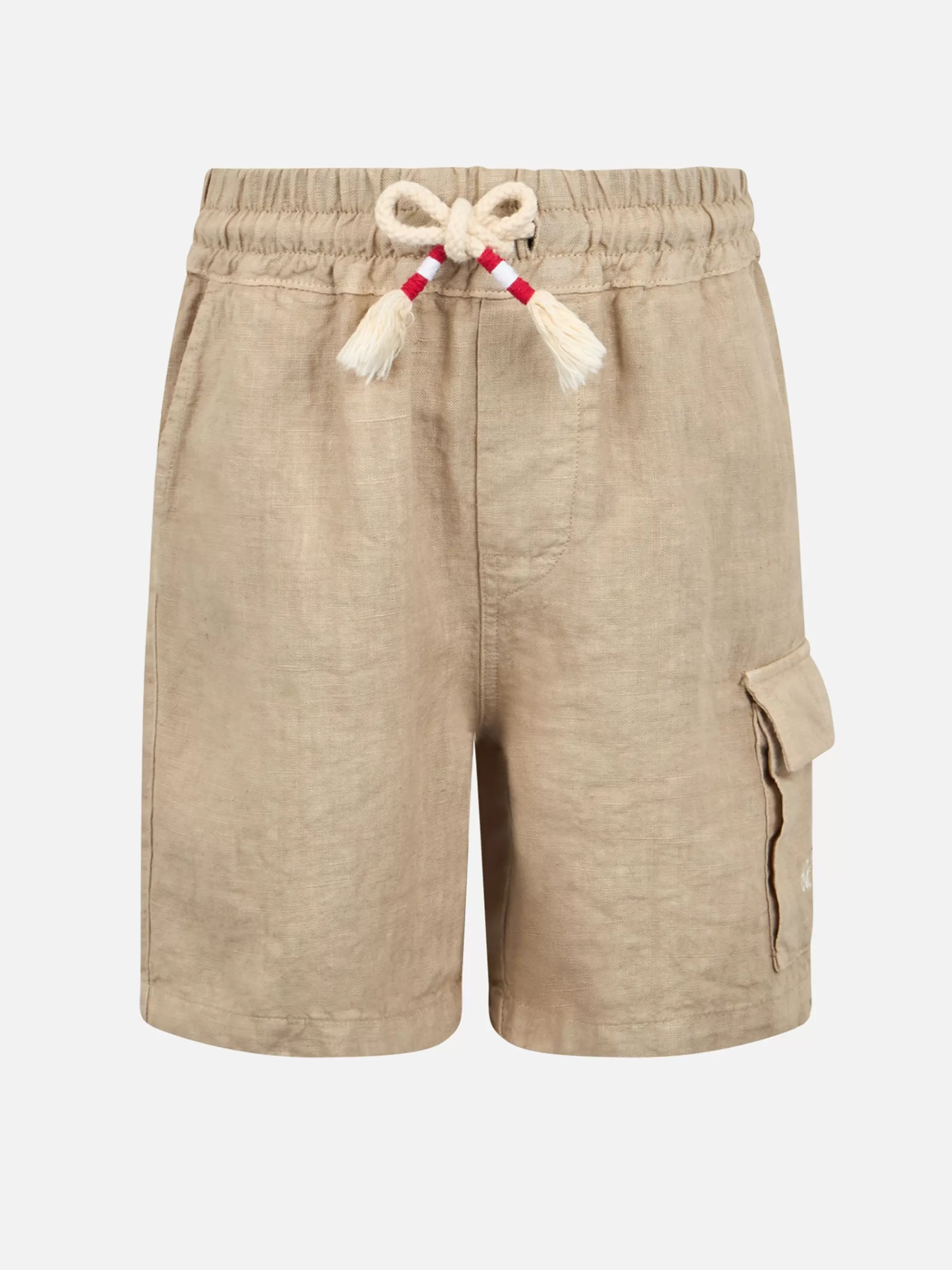 Fashion Bermuda da bambino in lino beige Marsiglia Jr Bambino Bermuda E Pantaloni