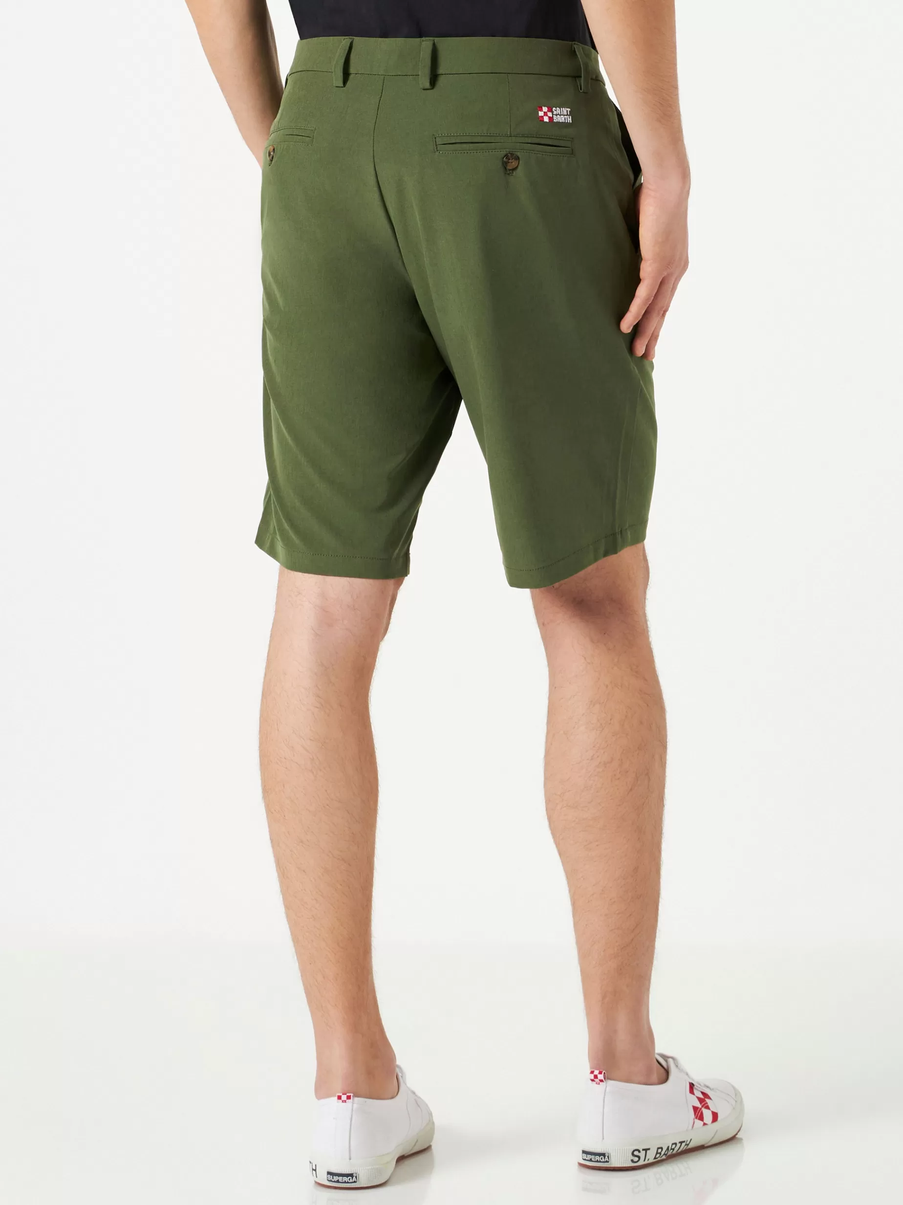 New Bermuda da uomo verde militare Uomo Bermuda E Pantaloni