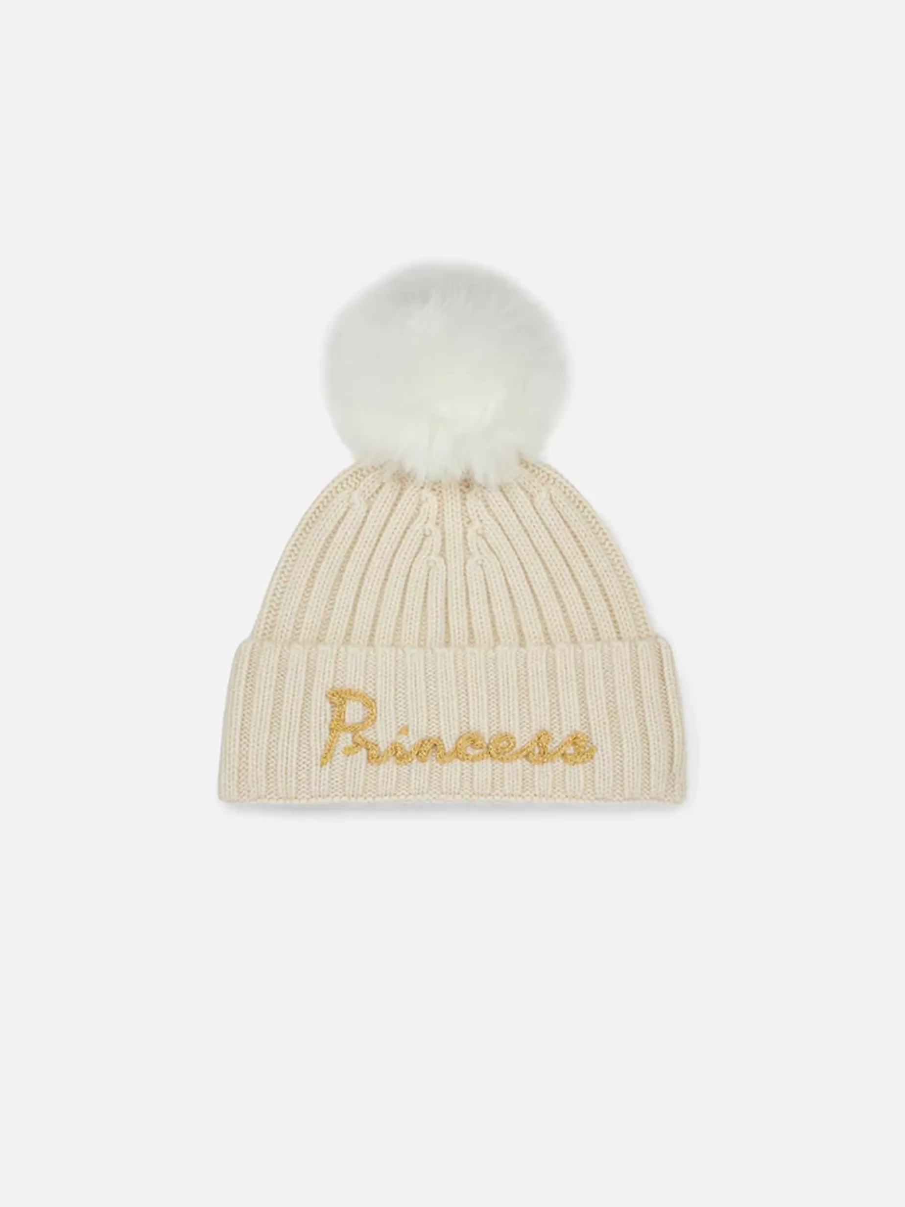 Cheap Berretto bianco da bambina con ricamo Principess Cappelli E Berretti