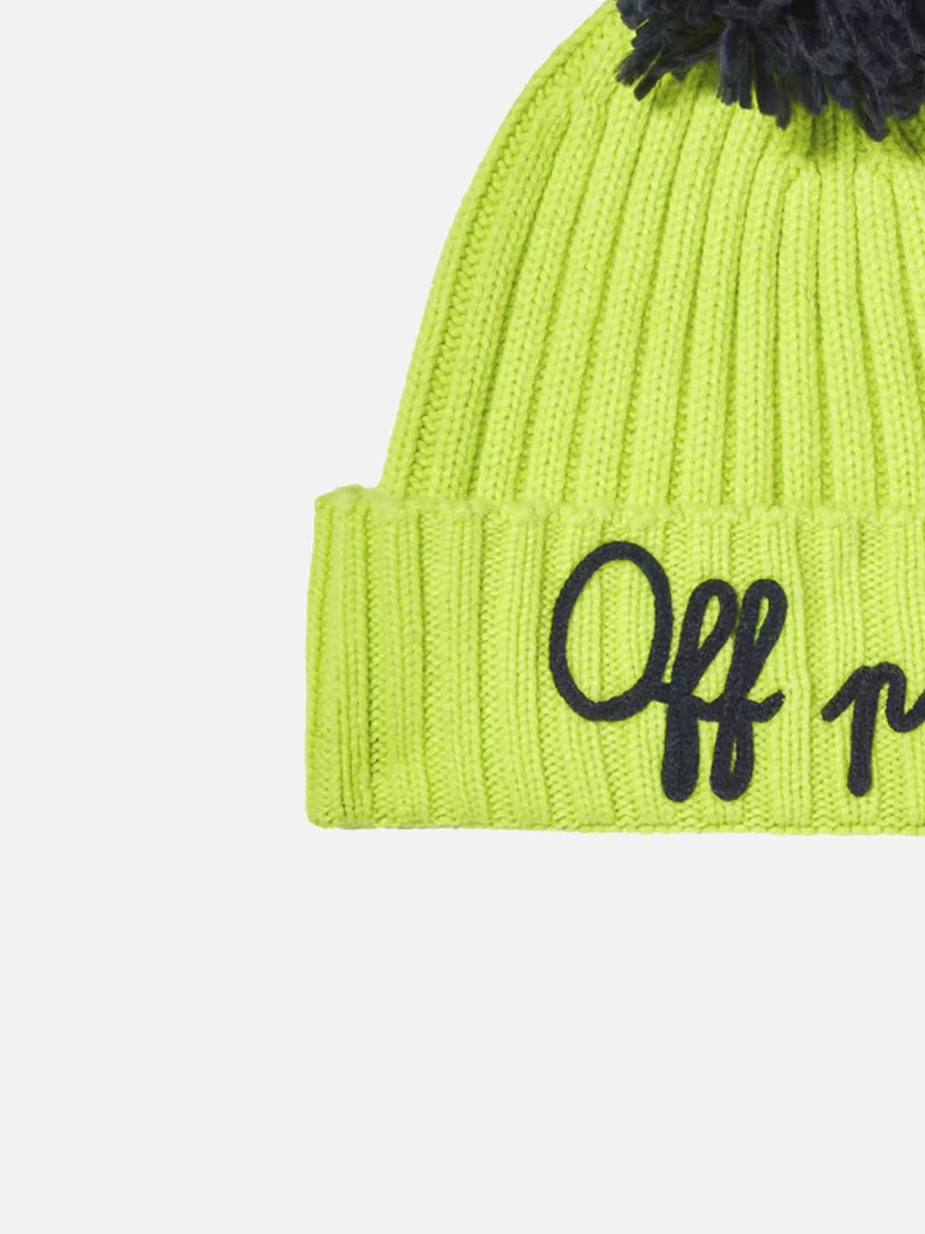 Fashion Berretto da bambino giallo fluo con pompon Bambino Cappelli E Berretti