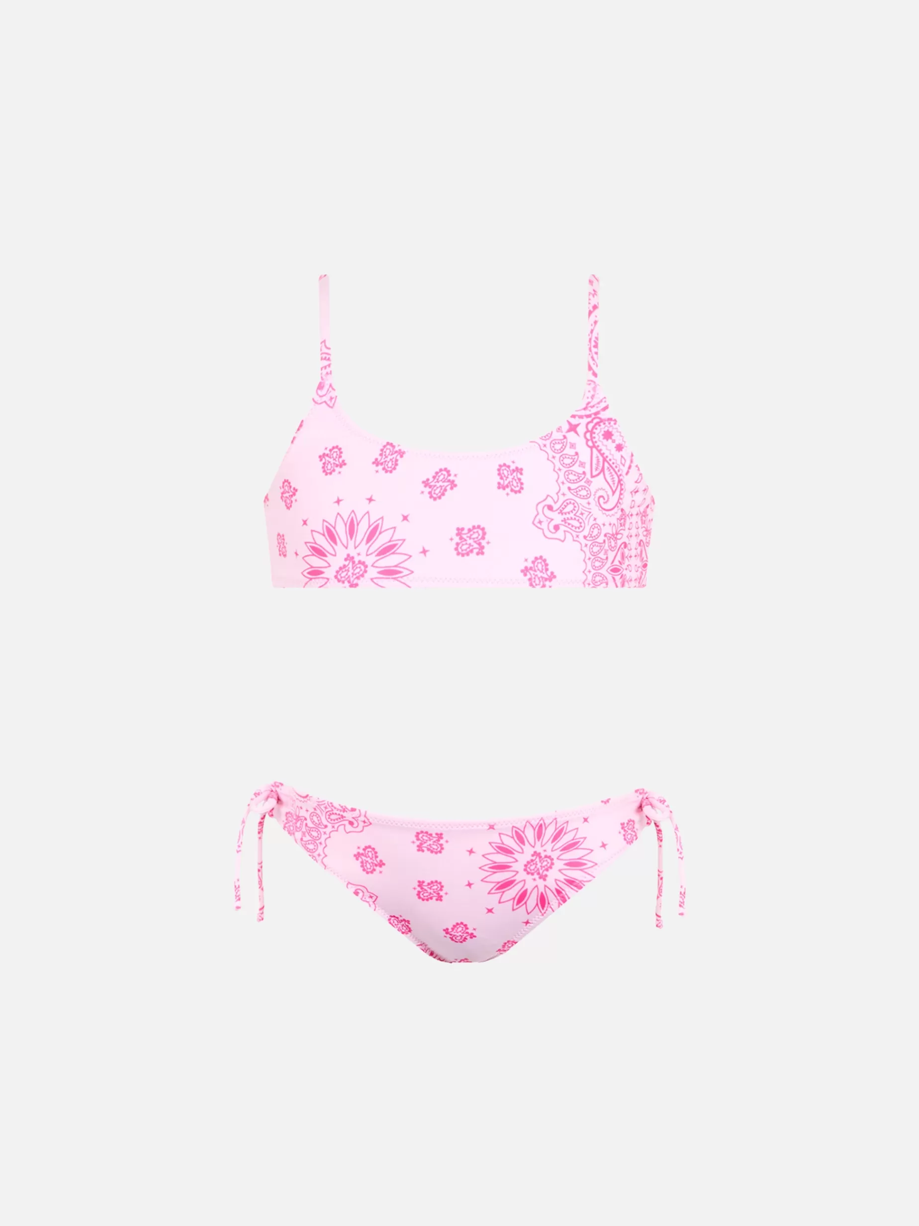 Hot Bikini a bralette bandana rosa da bambina Jaiden Costumi Da Bagno Stampati | Bikini E Slip Mare