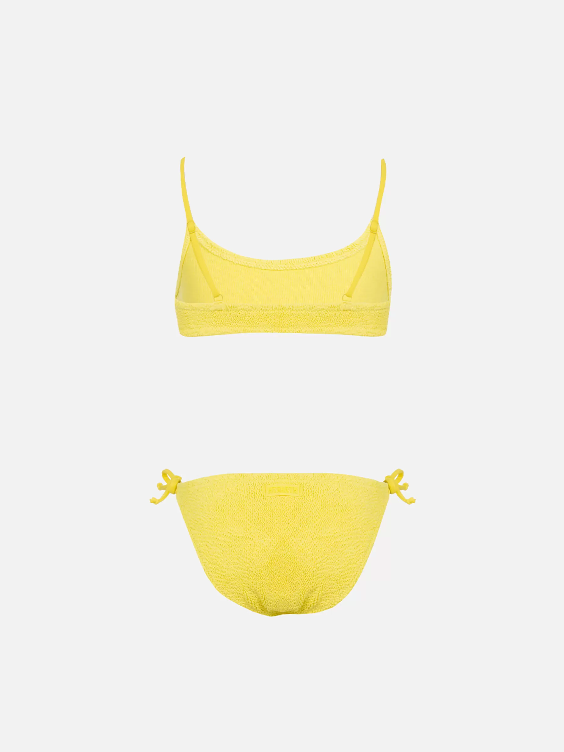 Fashion Bikini a bralette da bambina giallo pallido Jaiden Costumi Da Bagno Tinta Unita | Bikini E Slip Mare