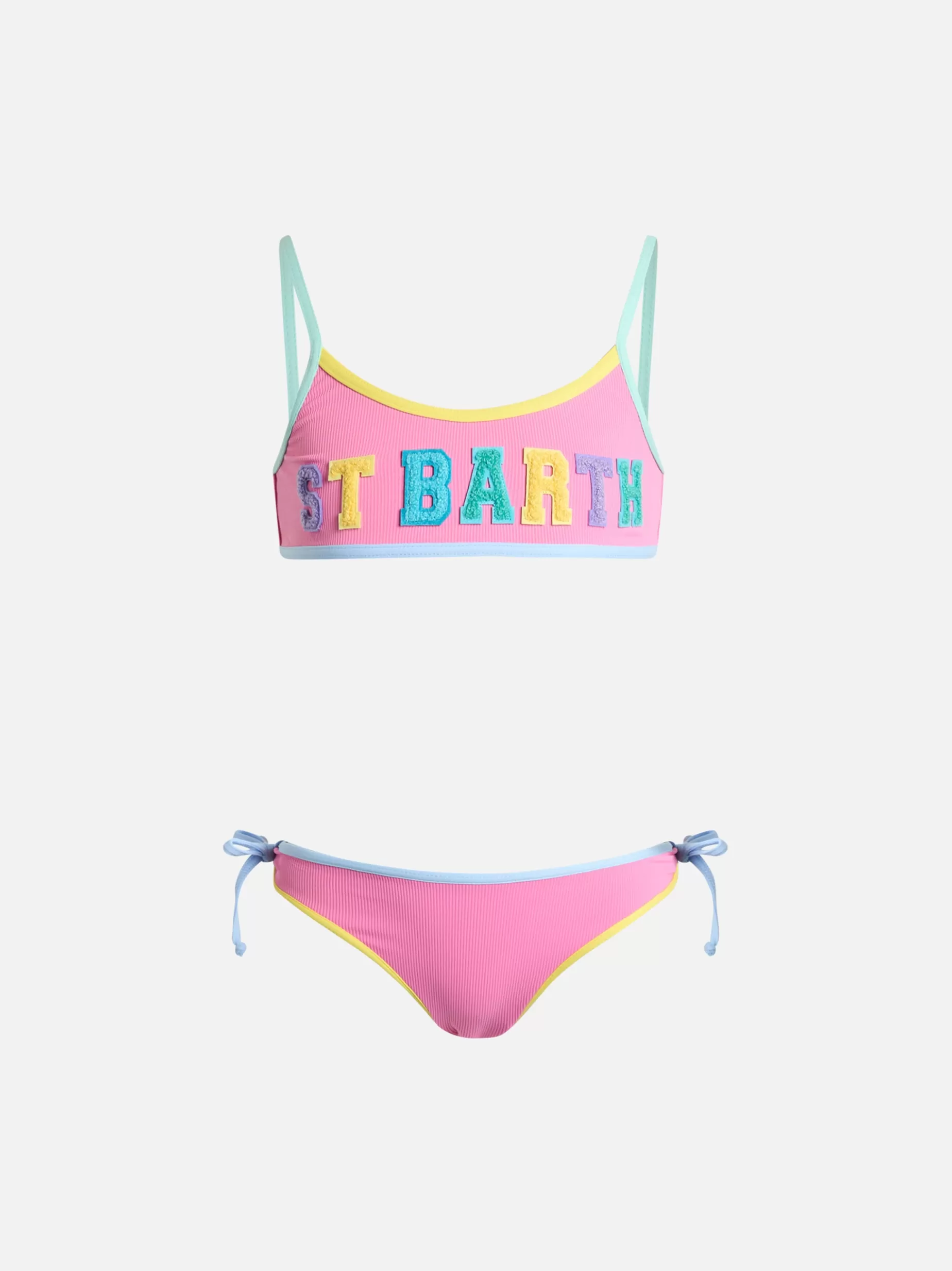 Best Sale Bikini a bralette da bambina Jaiden con patch in spugna St. Barth Barth Costumi Da Bagno Tinta Unita | Bikini E Slip Mare