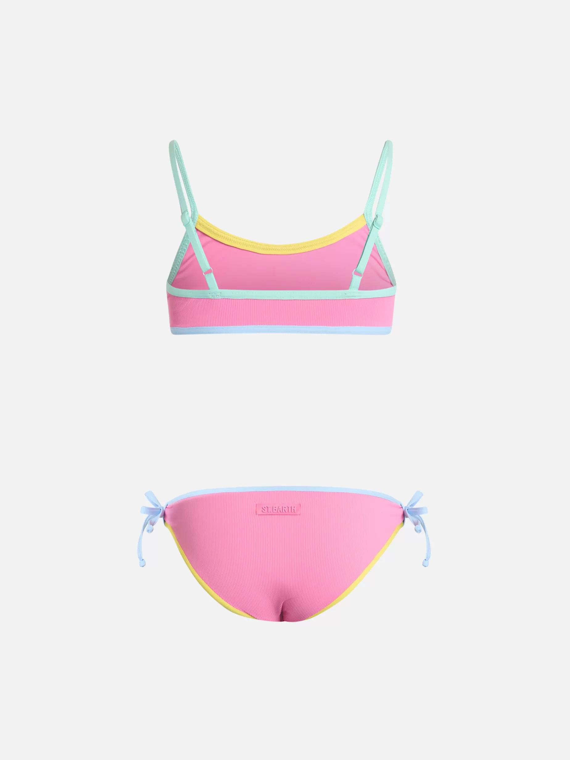Best Sale Bikini a bralette da bambina Jaiden con patch in spugna St. Barth Barth Costumi Da Bagno Tinta Unita | Bikini E Slip Mare
