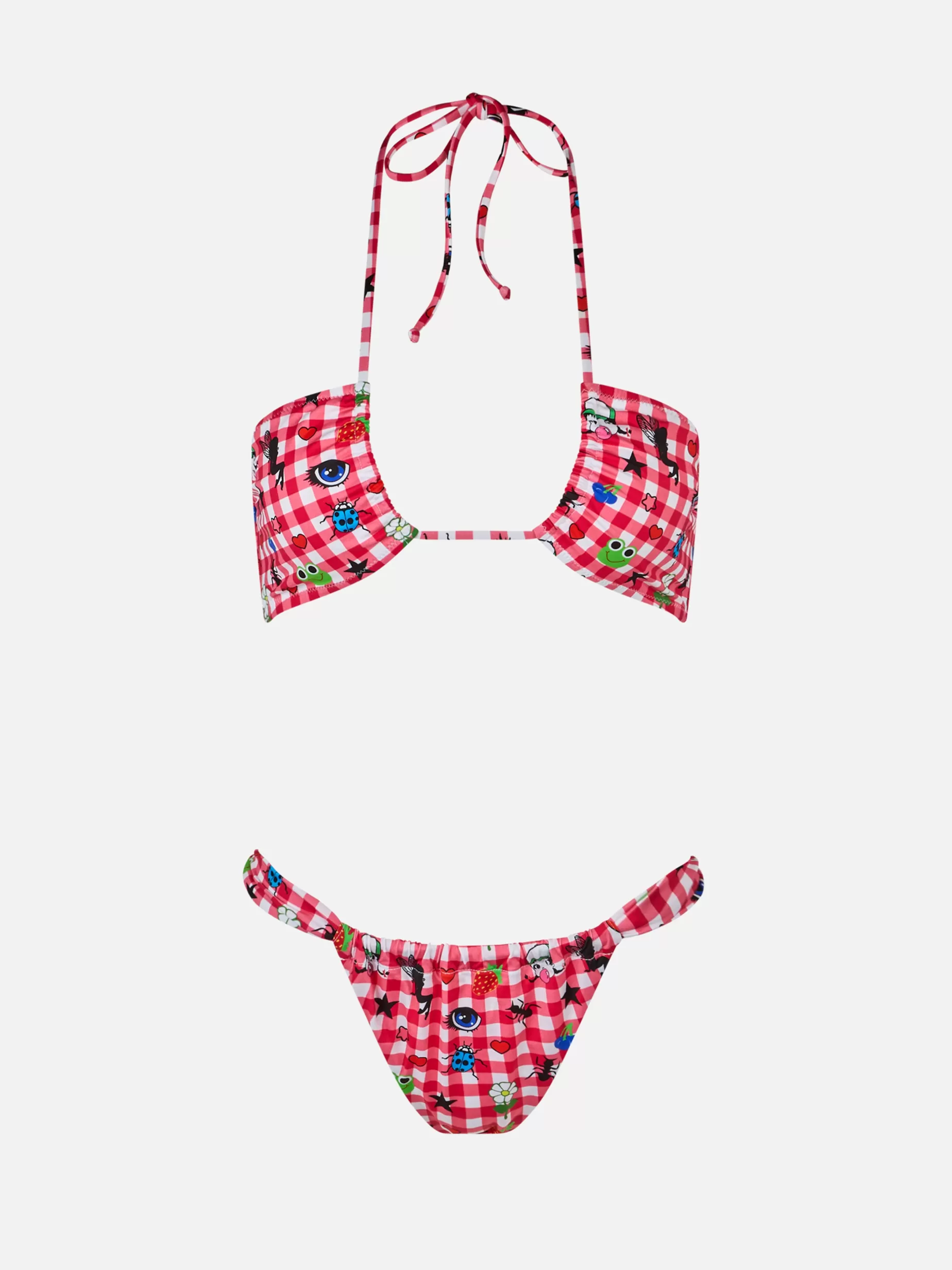Best Bikini a fascia da donna Dahelle con stampa a quadretti e fantasia | BEEPY BELLA SPECIAL EDITION Donna Bikini