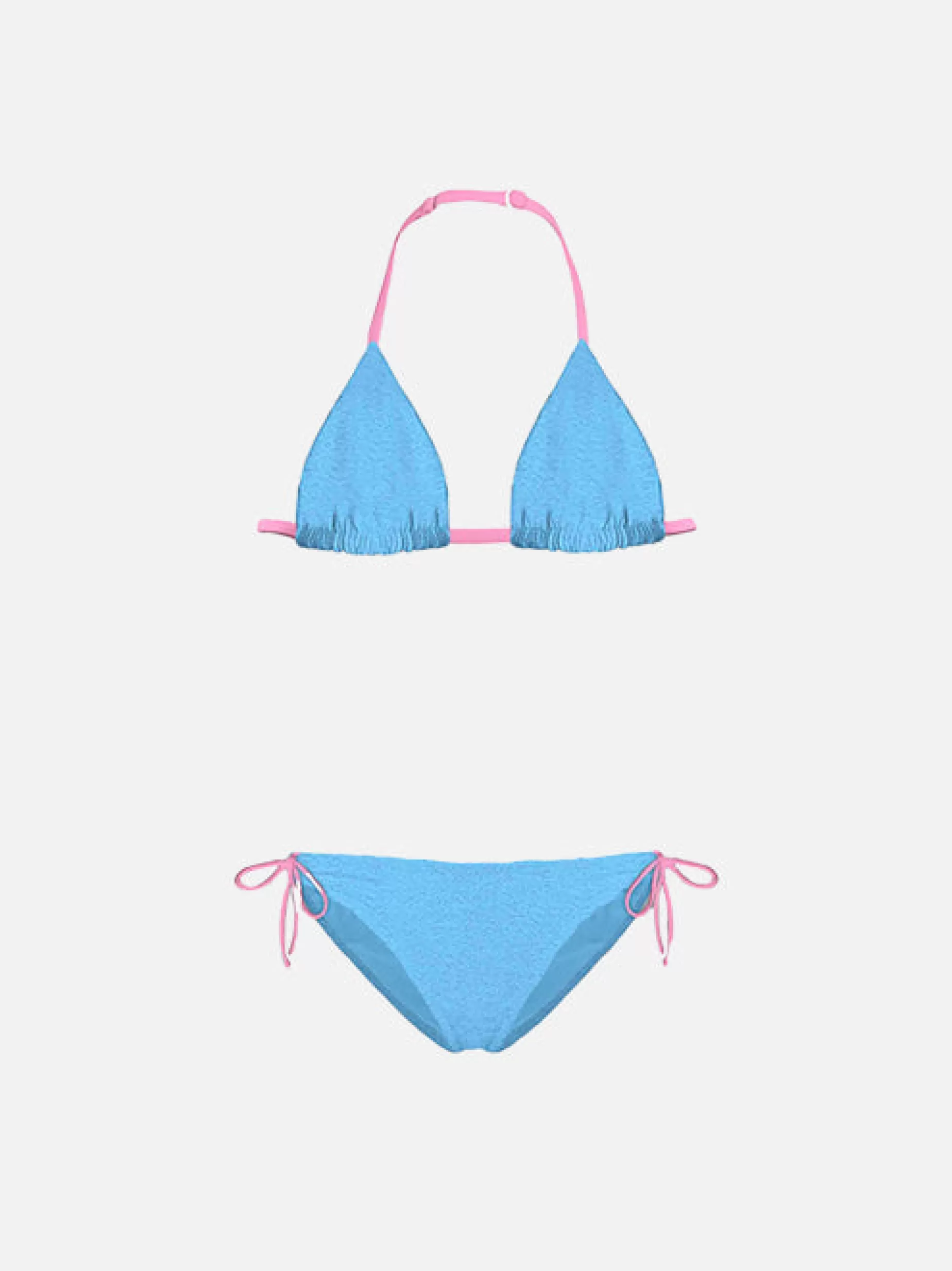 New Bikini celeste da bambina Costumi Da Bagno Tinta Unita | Bikini E Slip Mare