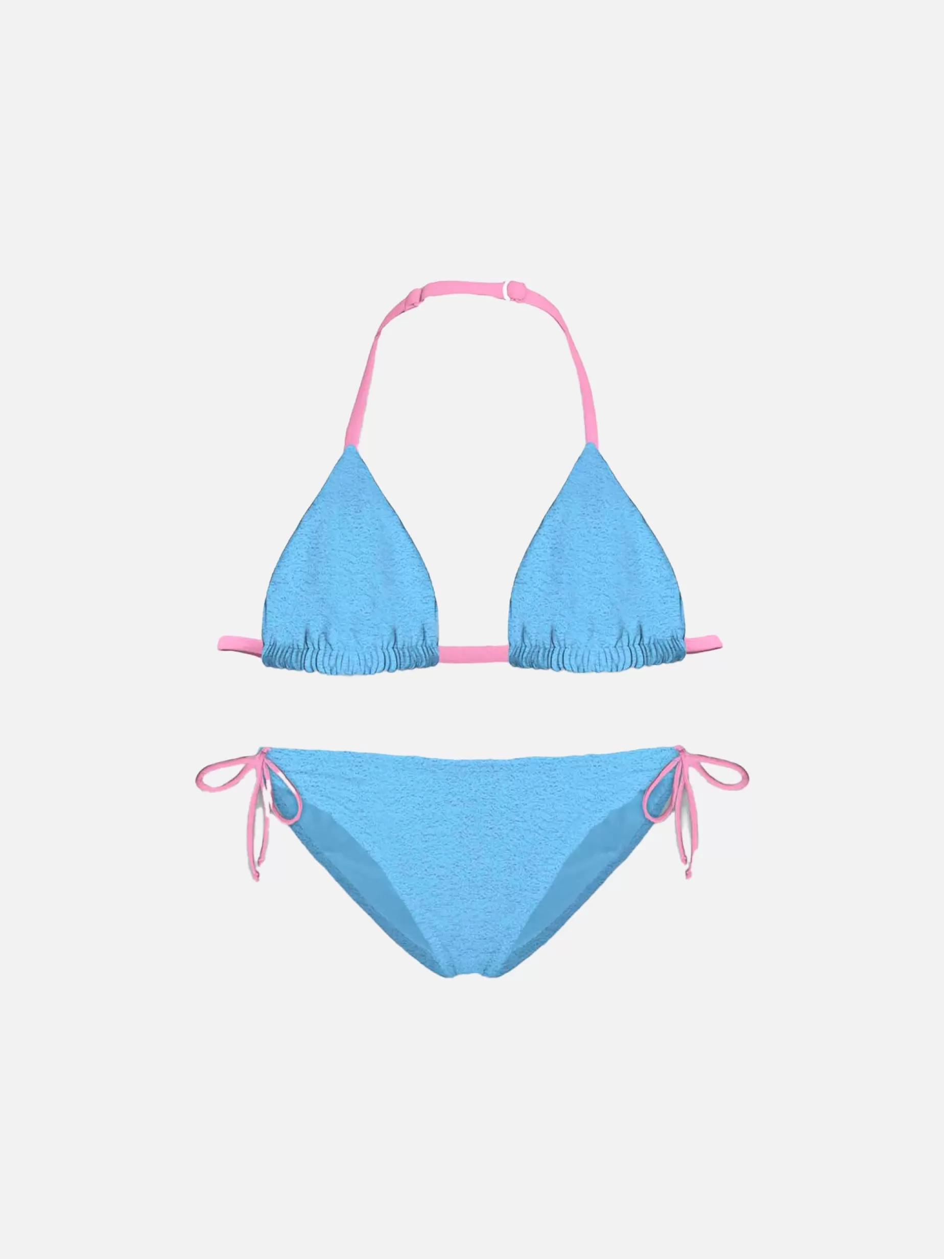 New Bikini celeste da bambina Costumi Da Bagno Tinta Unita | Bikini E Slip Mare