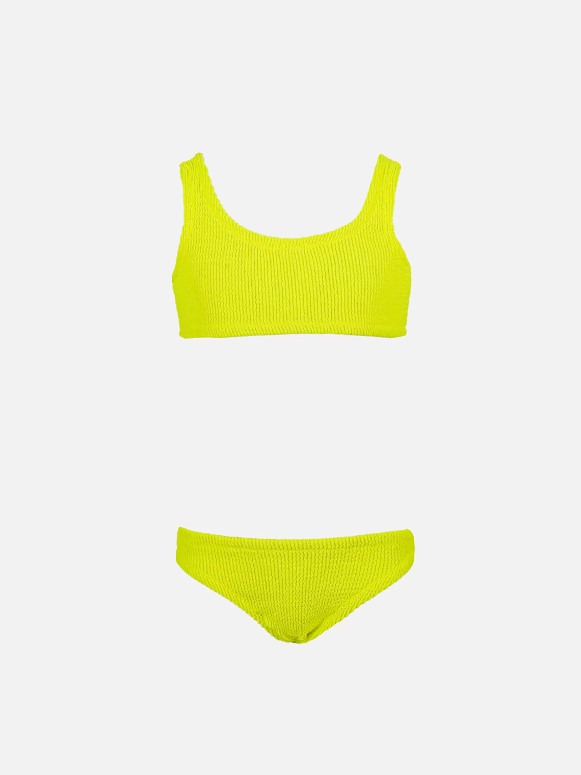 New Bikini classico crinkle da bambina giallo fluo Baker Bikini E Slip Mare | Beachwear