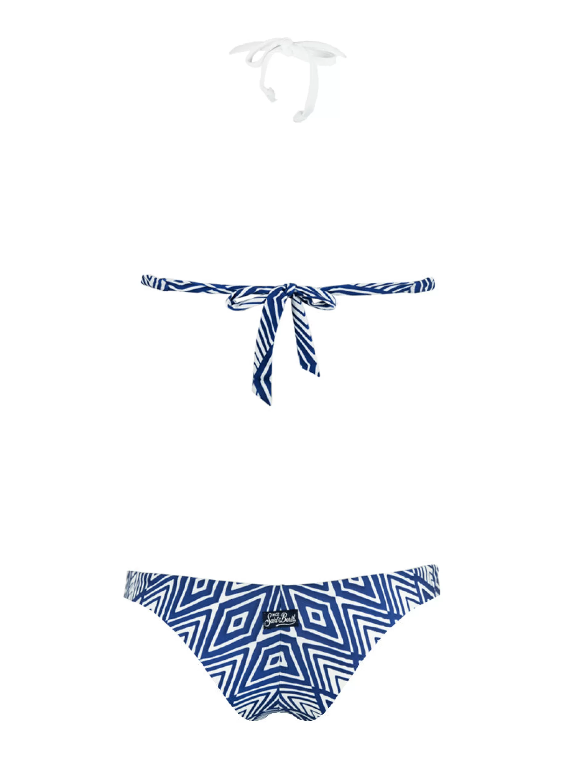 Sale Bikini con top all'americana stampa optical Donna Bikini