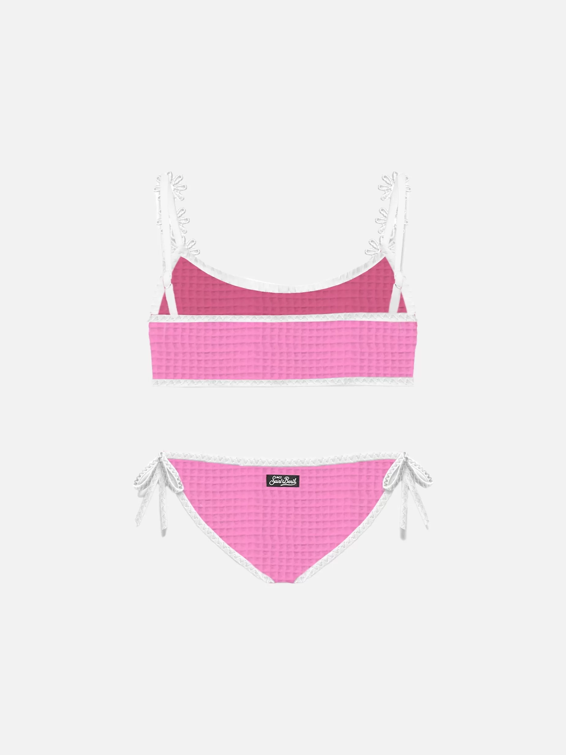 Best Sale Bikini da bambina a bralette con ricamo Costumi Da Bagno Stampati | Costumi Da Bagno Tinta Unita