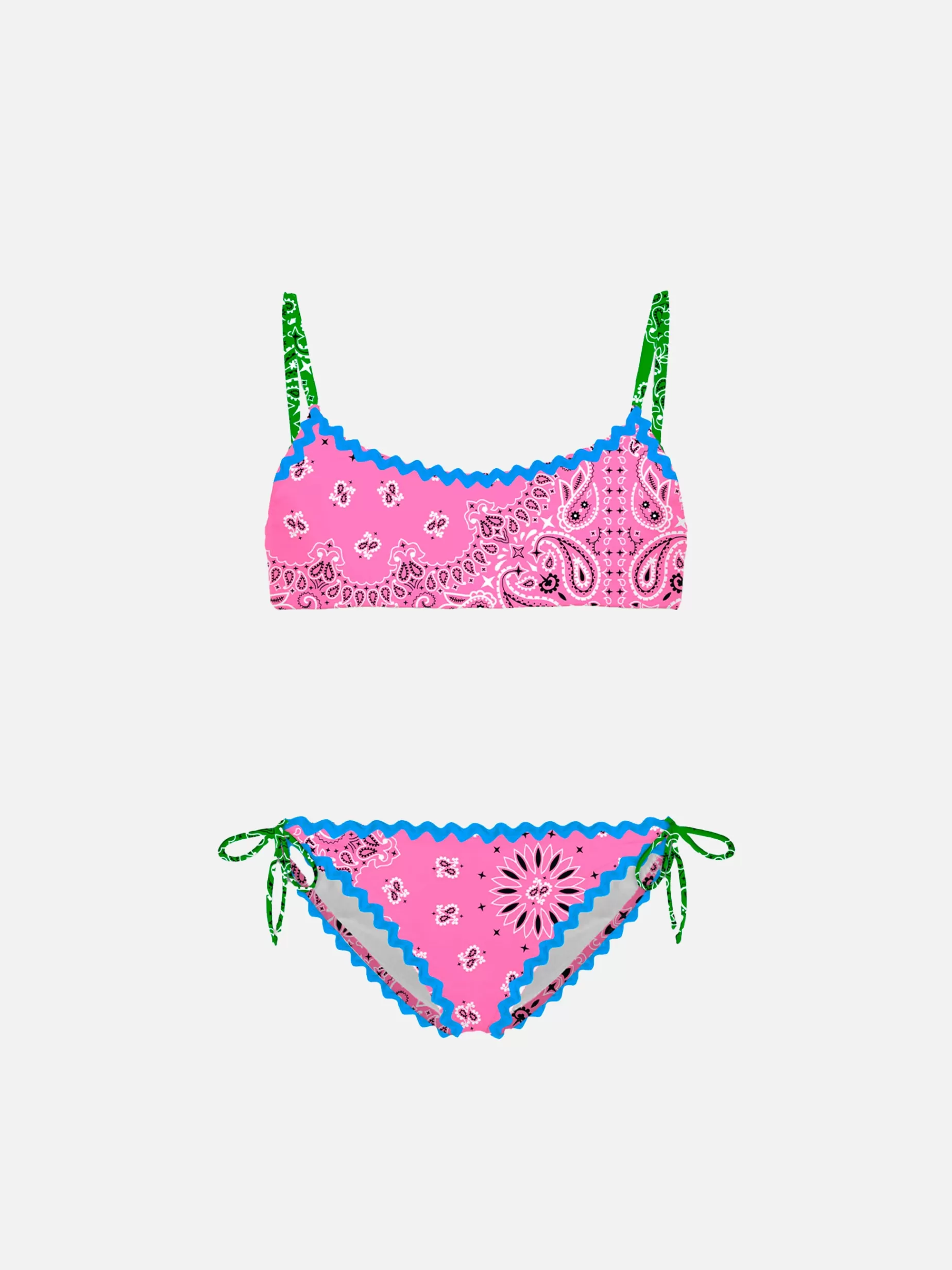 Discount Bikini da bambina a bralette con stampa bandana Costumi Da Bagno Stampati | Bikini E Slip Mare