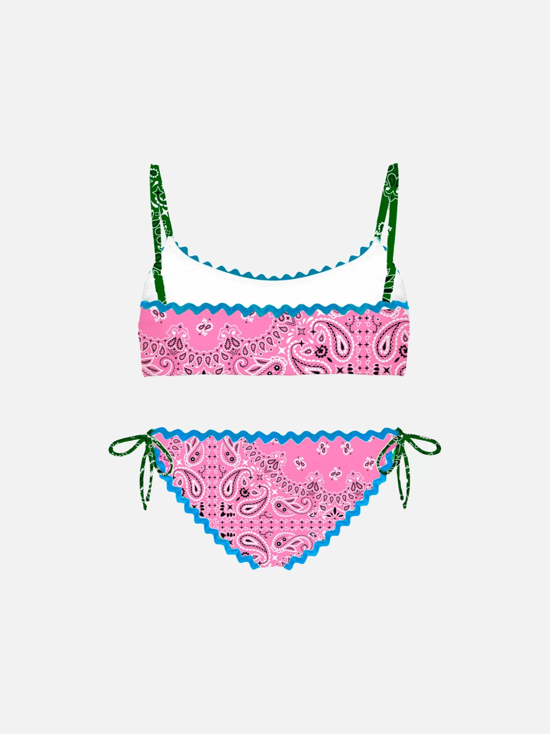 Discount Bikini da bambina a bralette con stampa bandana Costumi Da Bagno Stampati | Bikini E Slip Mare