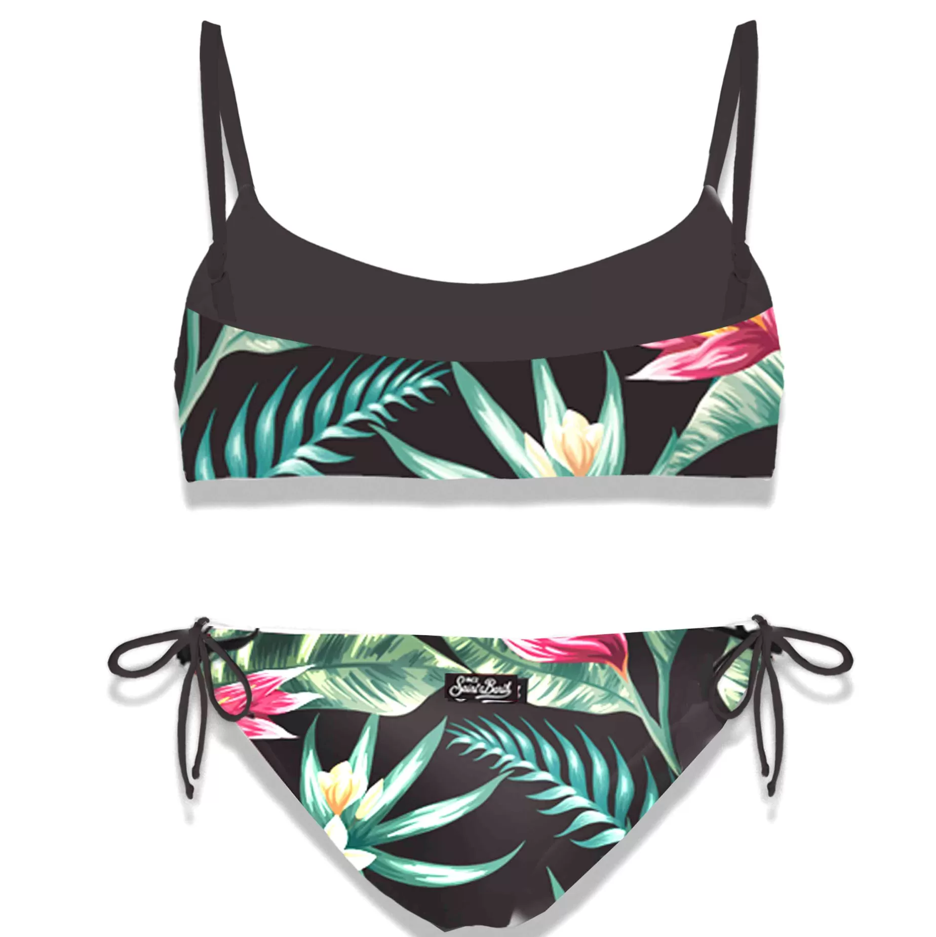 Shop Bikini da bambina a bralette con stampa Heliconia Costumi Da Bagno Stampati | Bikini E Slip Mare