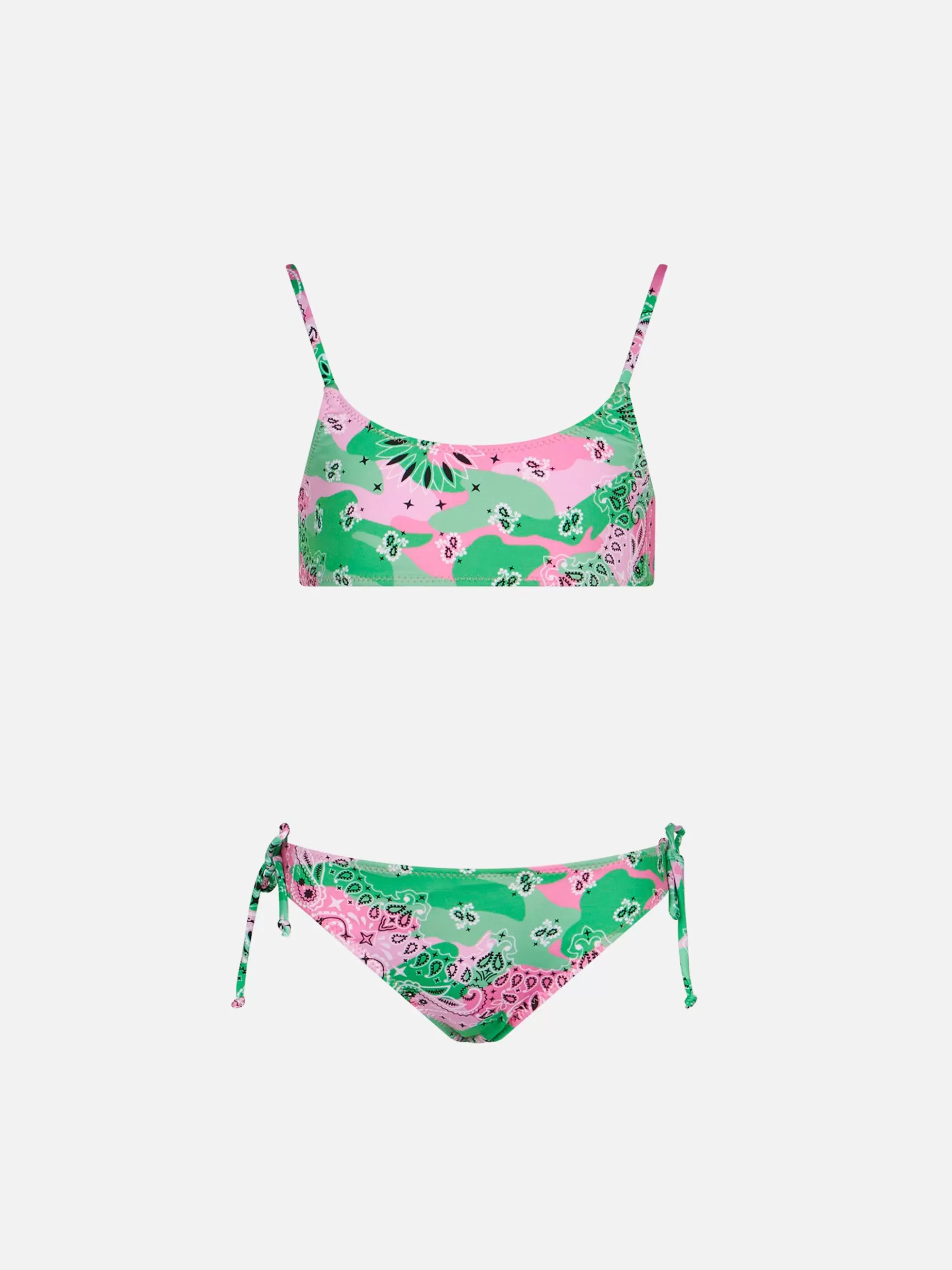 Flash Sale Bikini da bambina a bralette con stampa mimetica Costumi Da Bagno Stampati | Bikini E Slip Mare