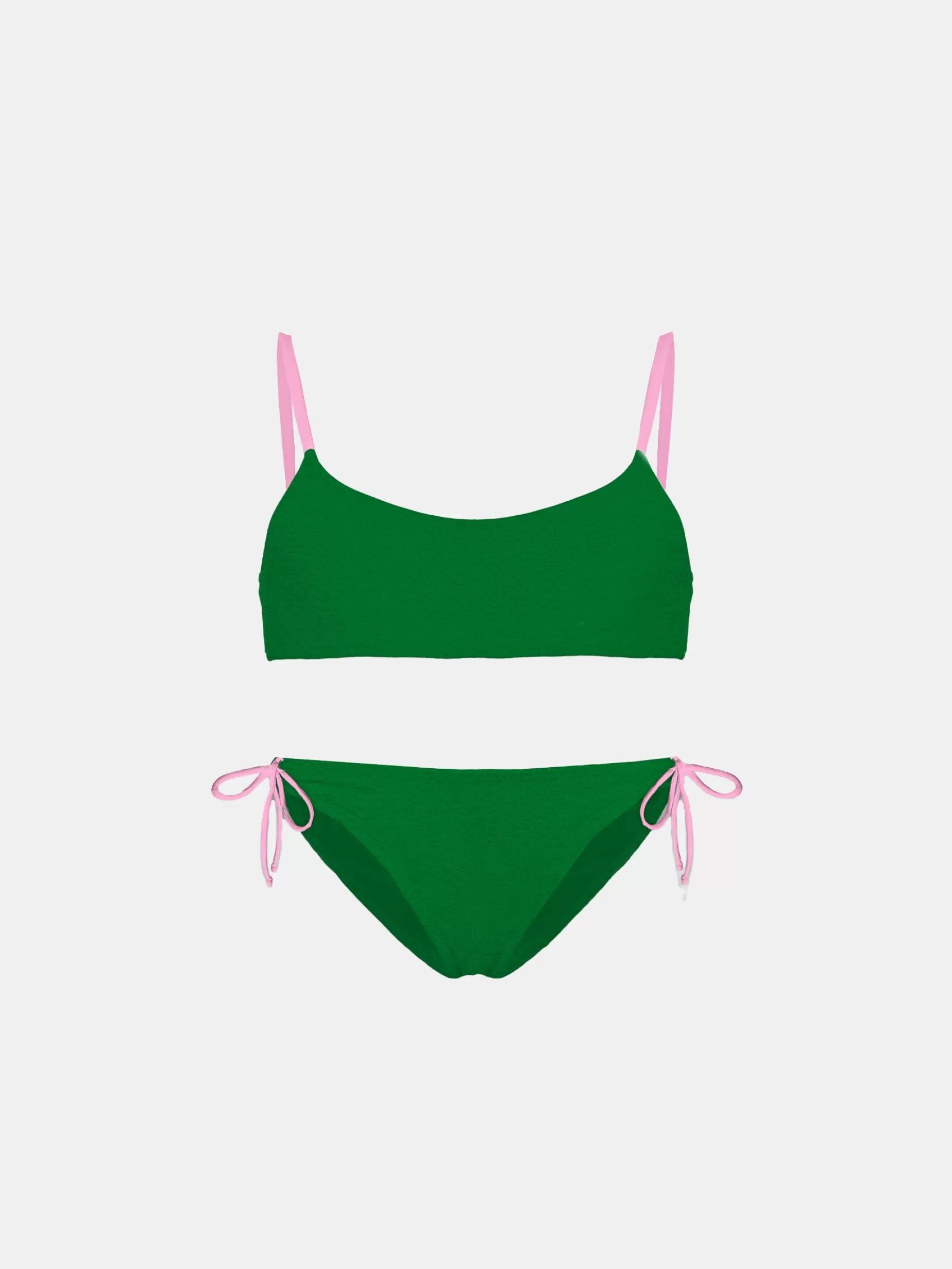 Sale Bikini da bambina a bralette in spugna Costumi Da Bagno Tinta Unita | Bikini E Slip Mare