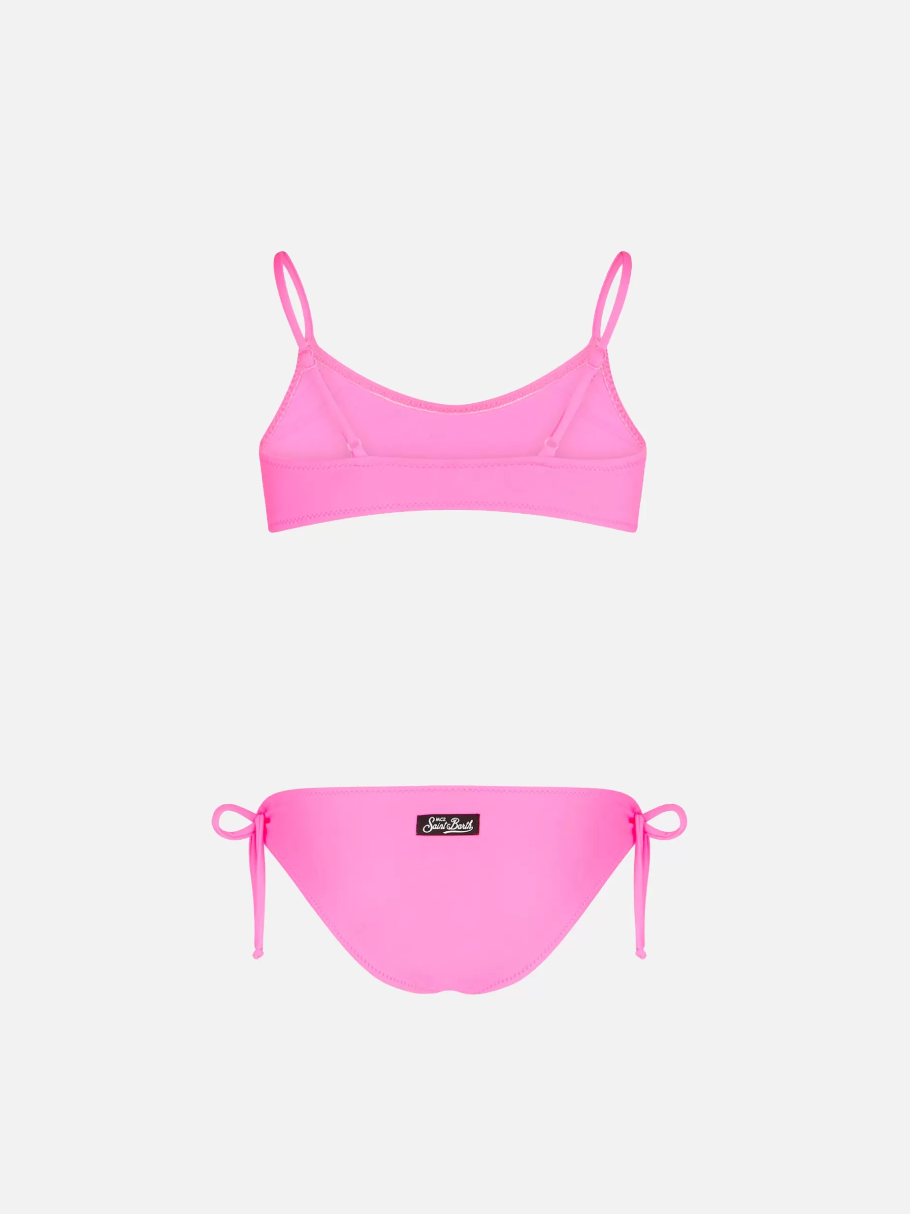 Cheap Bikini da bambina a bralette rosa fluo Costumi Da Bagno Tinta Unita | Bikini E Slip Mare