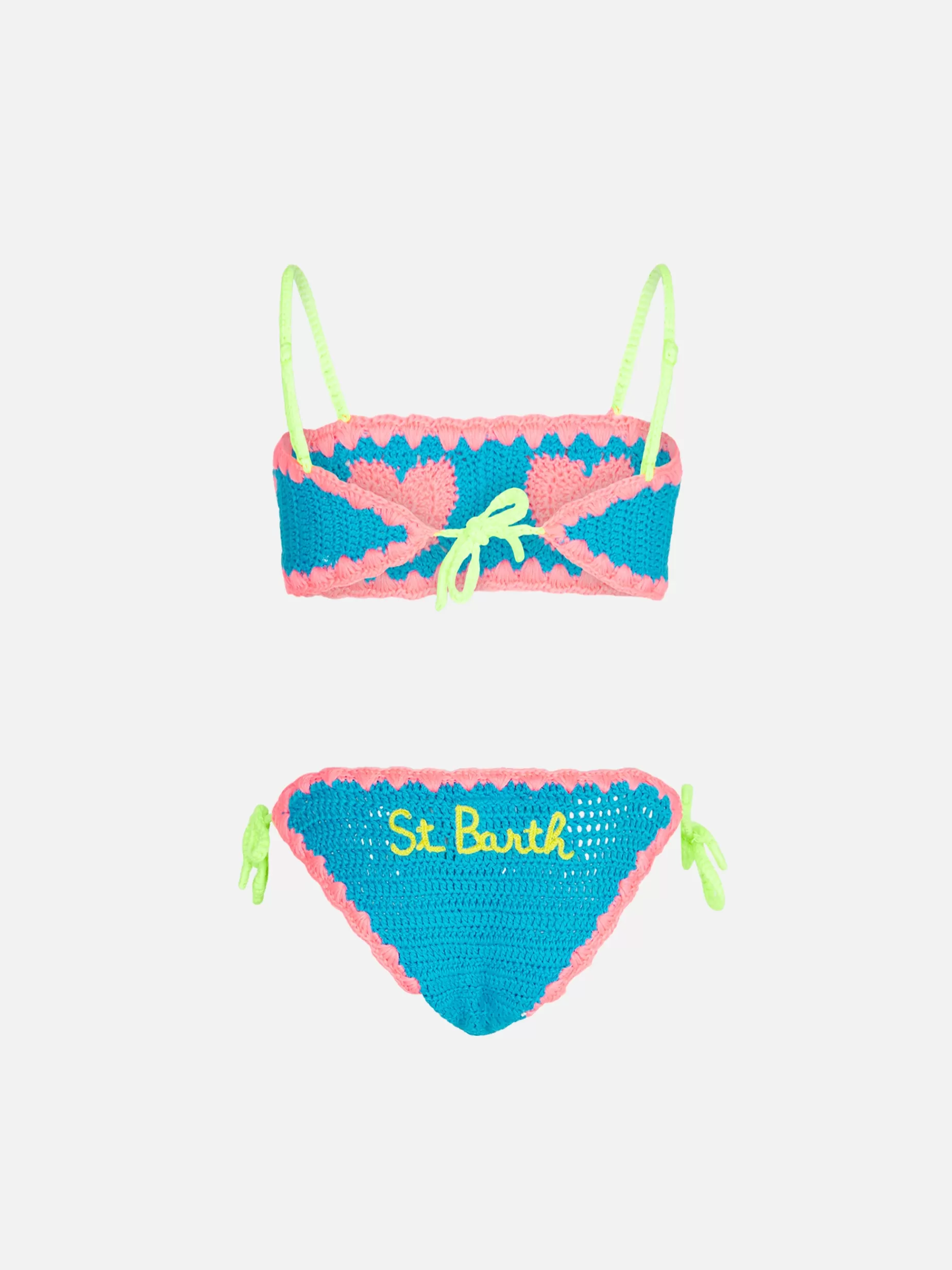 Best Sale Bikini da bambina a fascia all'uncinetto con cuori Costumi Da Bagno Stampati | Bikini E Slip Mare