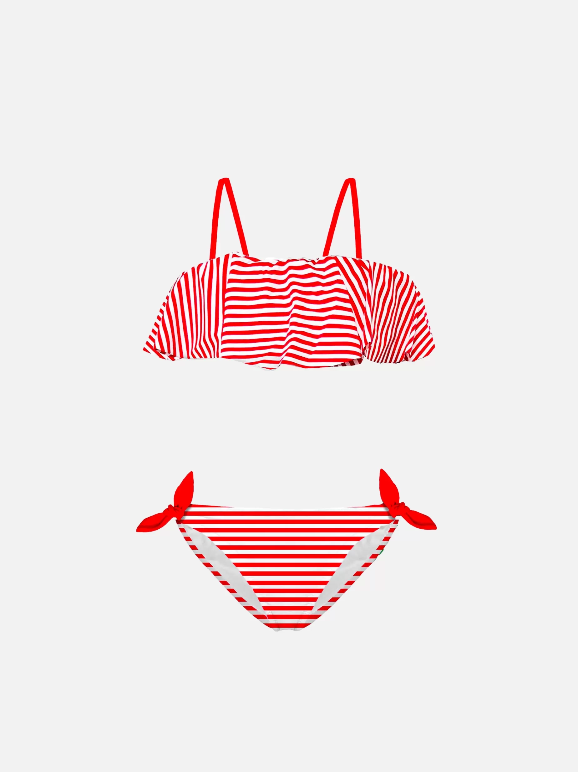 Discount Bikini da bambina a righe rosse Costumi Da Bagno Stampati | Bikini E Slip Mare