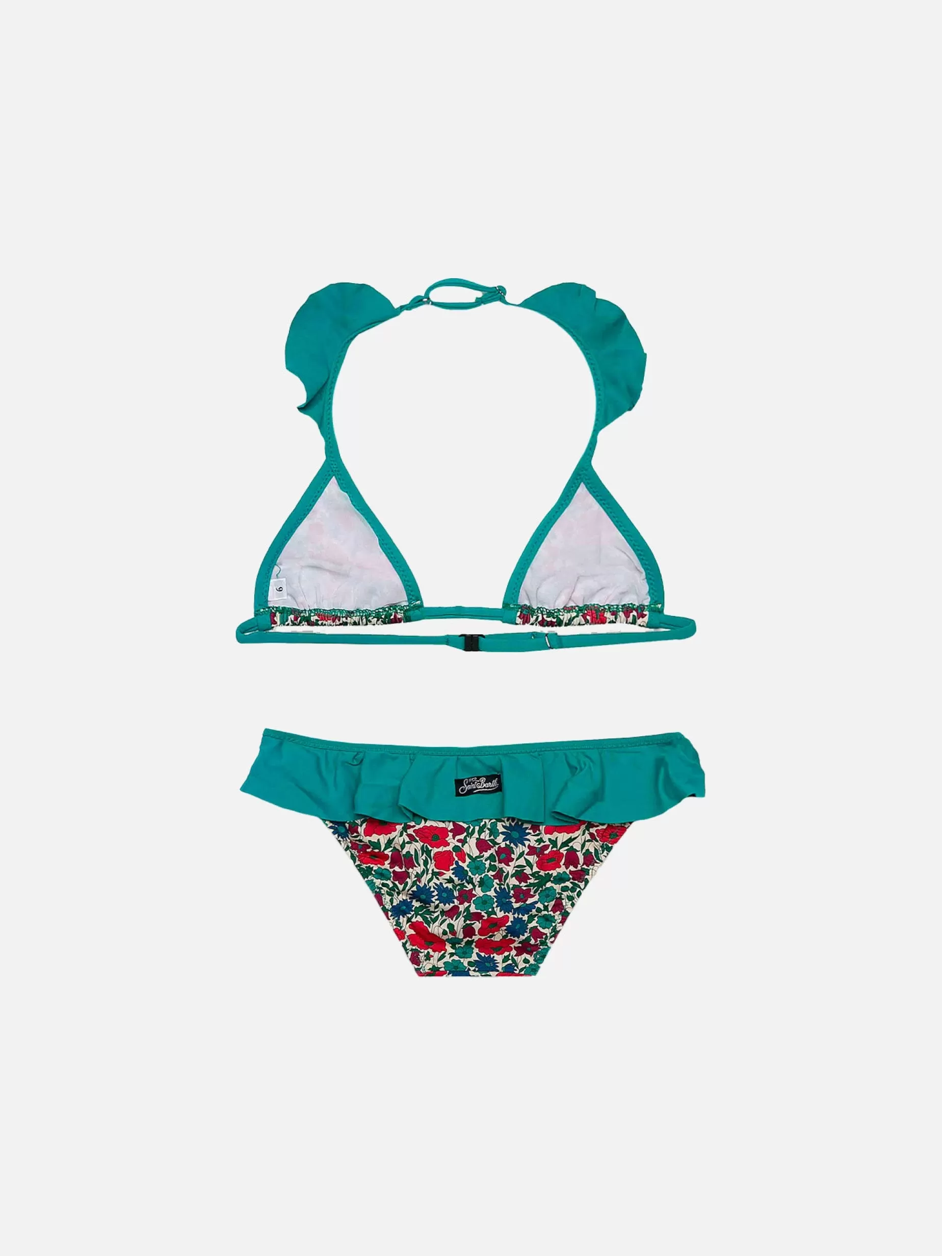 Cheap Bikini da bambina a triangolo | Realizzato con tessuto Liberty Bikini E Slip Mare