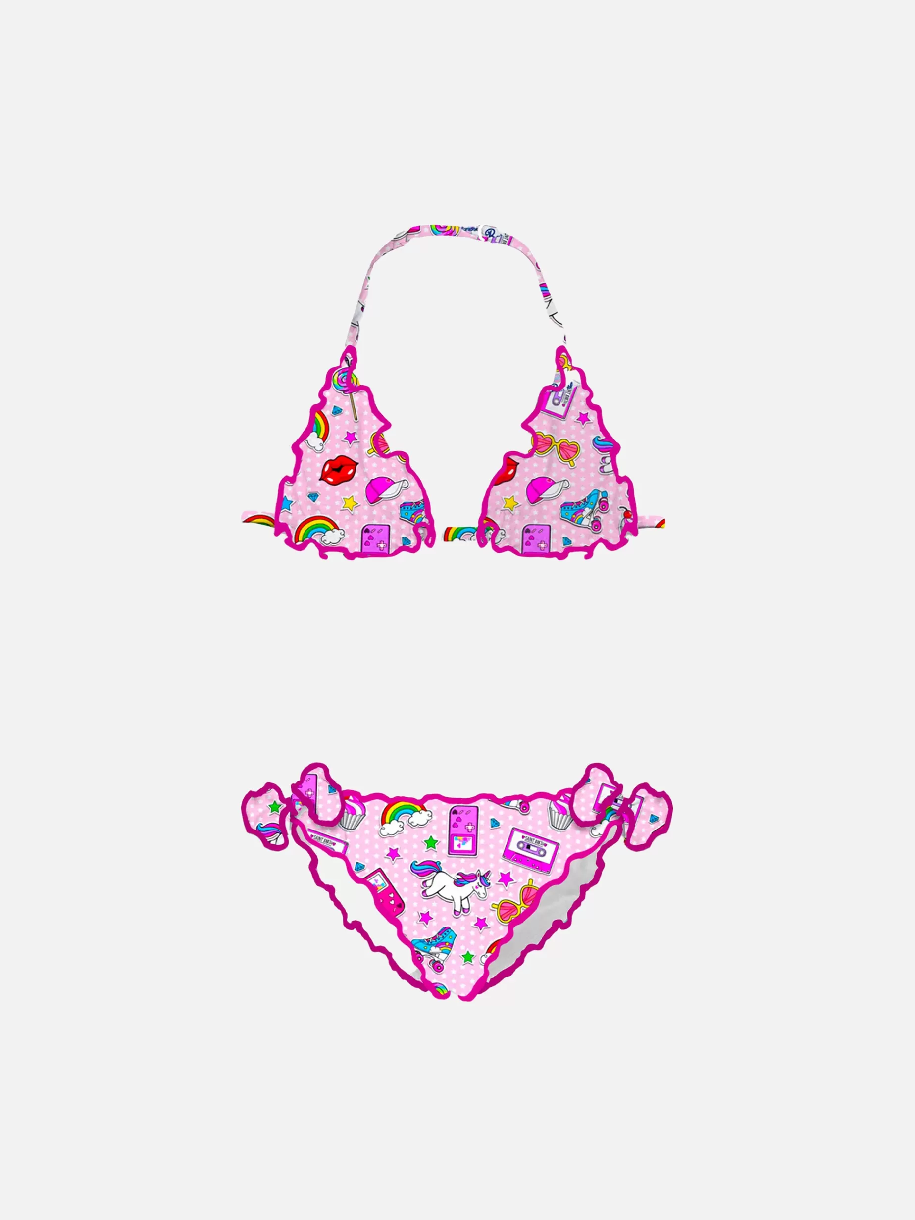 New Bikini da bambina a triangolo con fantasia Costumi Da Bagno Stampati | Bikini E Slip Mare