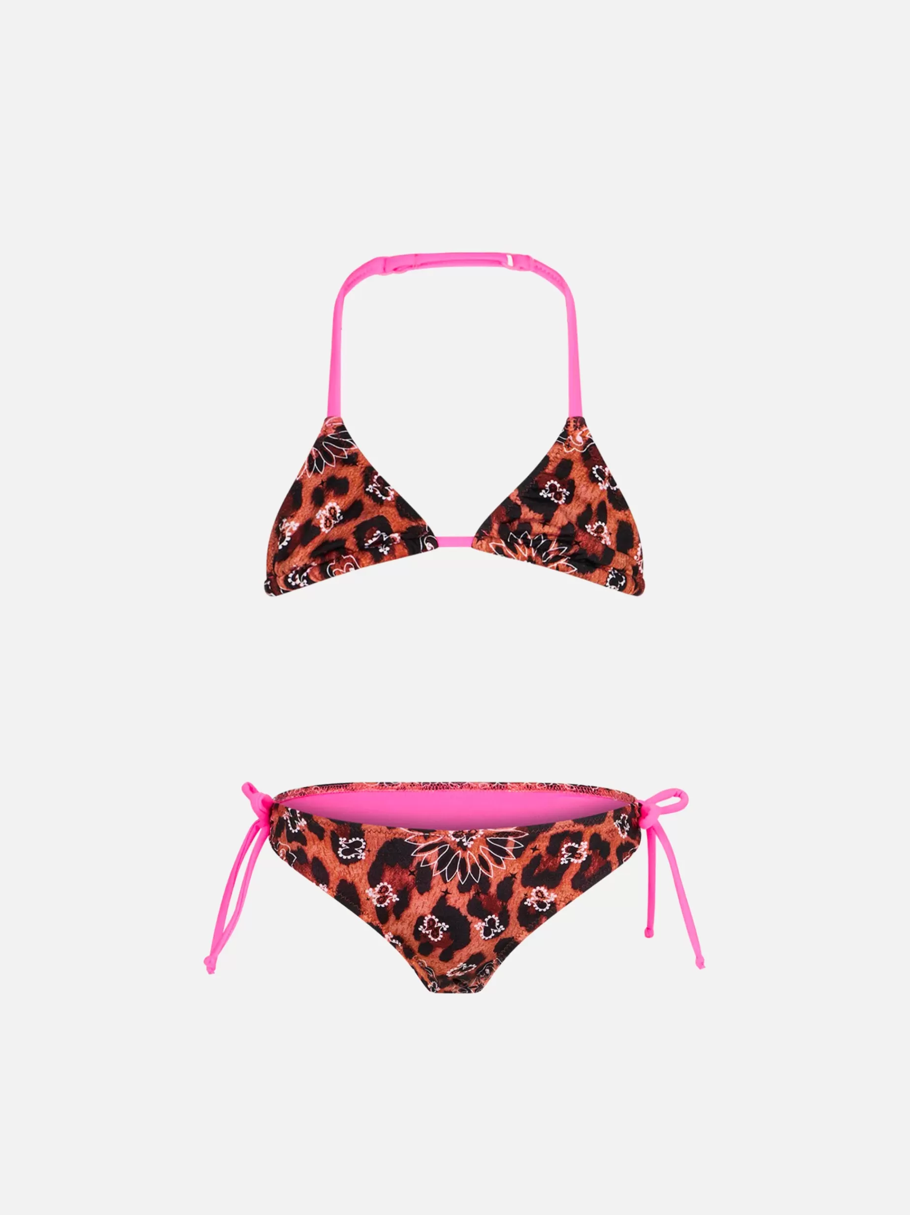 Fashion Bikini da bambina a triangolo con stampa bandana leo Costumi Da Bagno Stampati | Bikini E Slip Mare