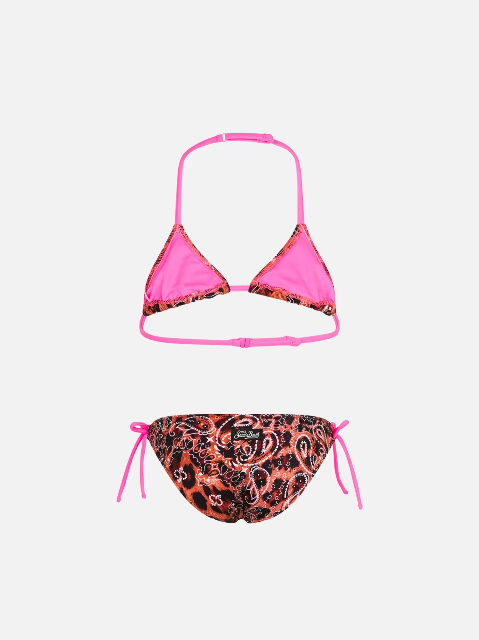 Fashion Bikini da bambina a triangolo con stampa bandana leo Costumi Da Bagno Stampati | Bikini E Slip Mare