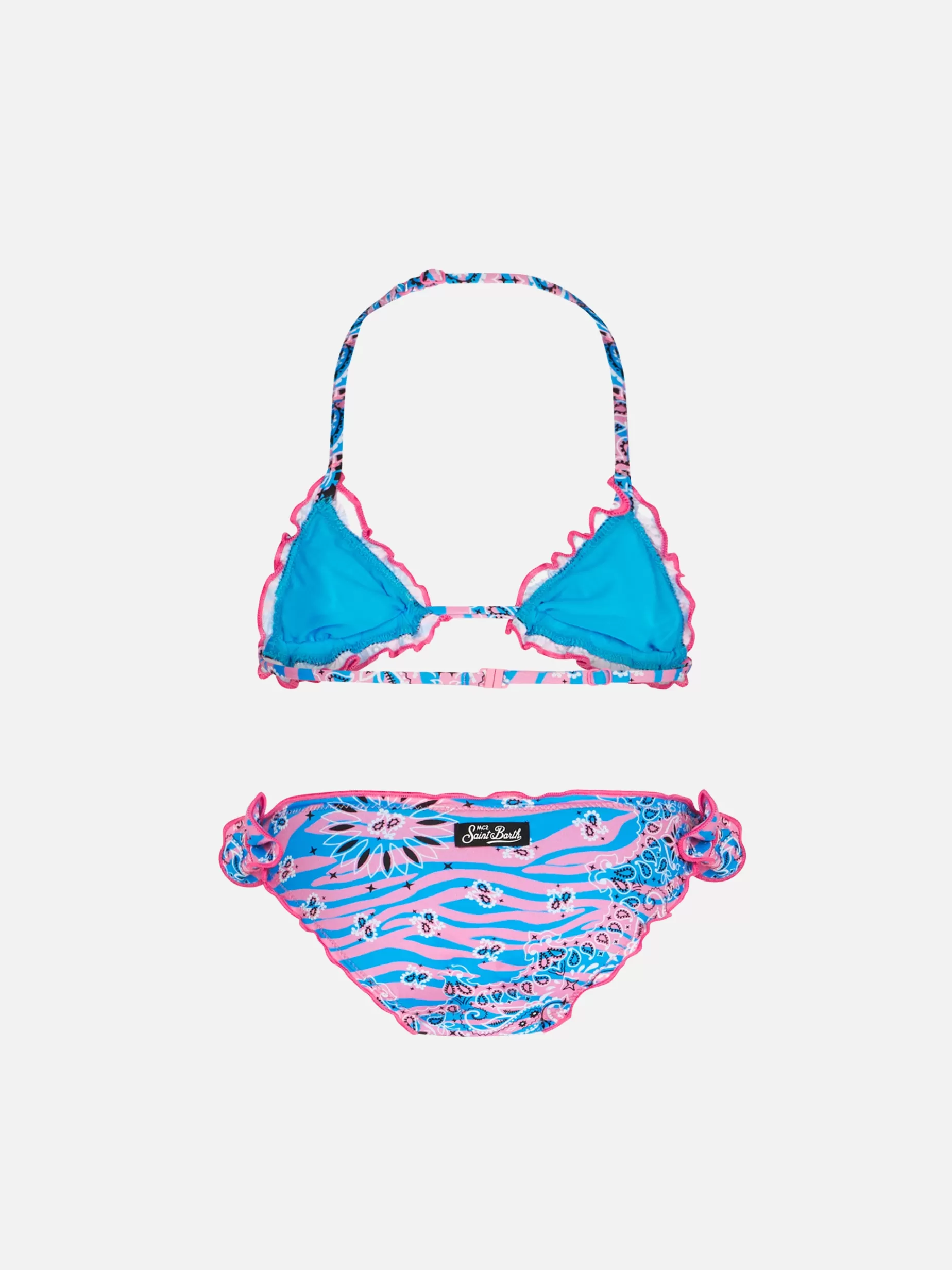 Cheap Bikini da bambina a triangolo con stampa bandana zebrata Costumi Da Bagno Stampati | Bikini E Slip Mare