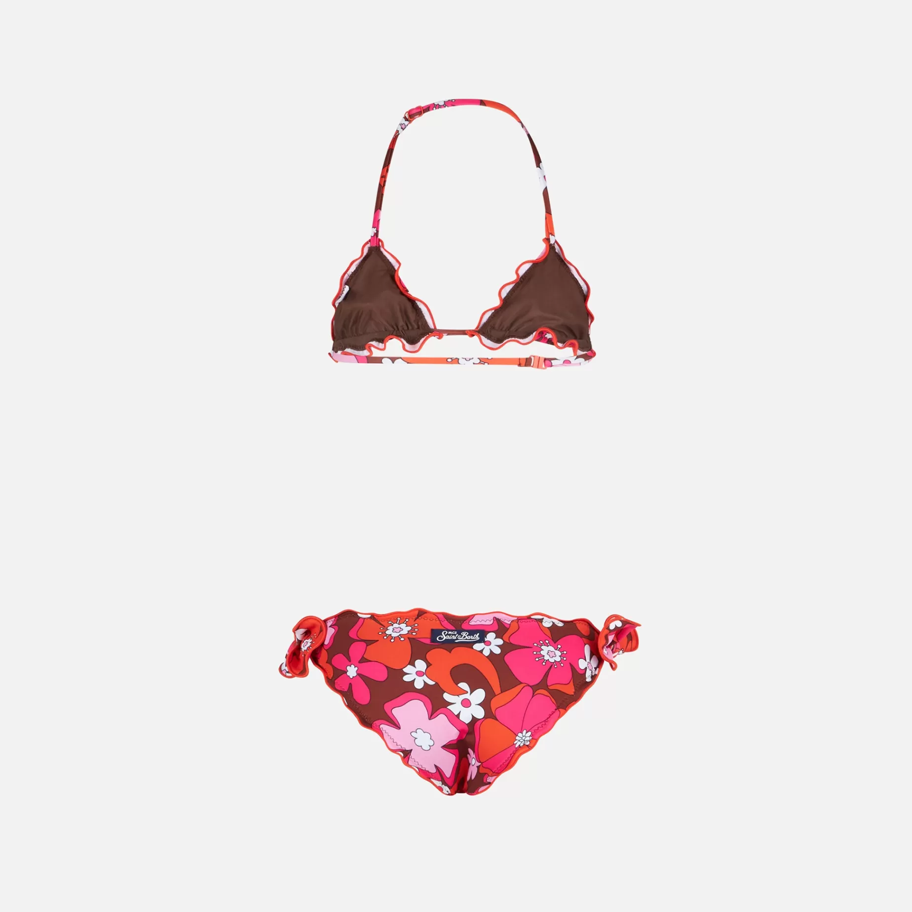 Clearance Bikini da bambina a triangolo con stampa fiori Costumi Da Bagno Stampati | Bikini E Slip Mare