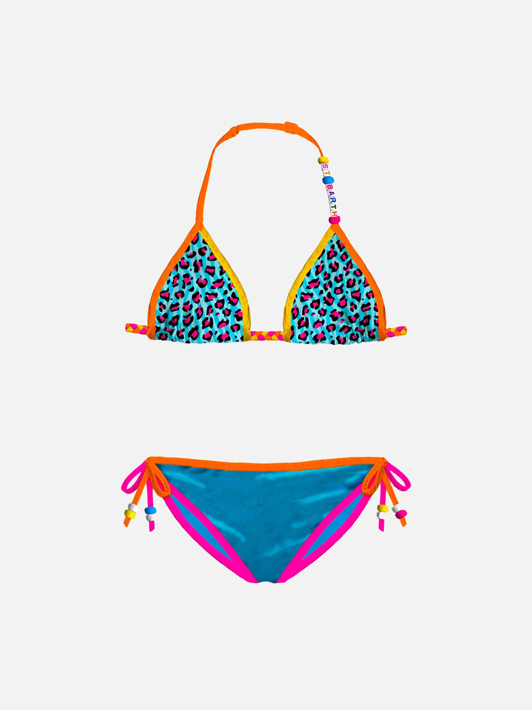 Flash Sale Bikini da bambina a triangolo con stampa leopardata Costumi Da Bagno Stampati | Bikini E Slip Mare