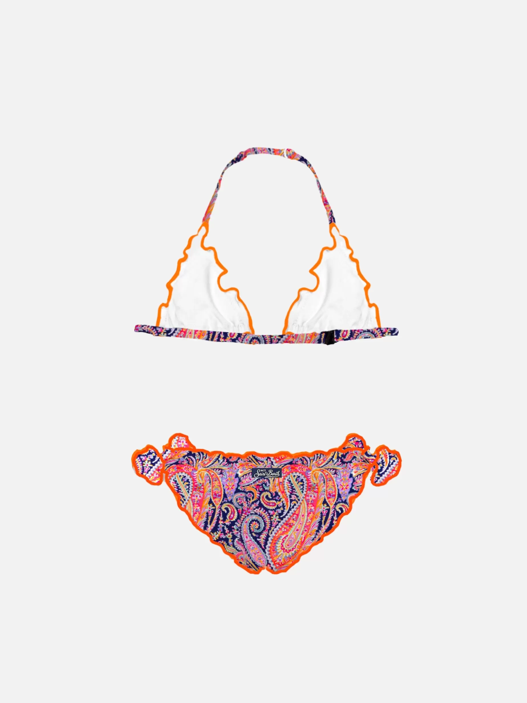 Sale Bikini da bambina a triangolo con stampa Liberty | EDIZIONE SPECIALE LIBERTY Bikini E Slip Mare | Beachwear