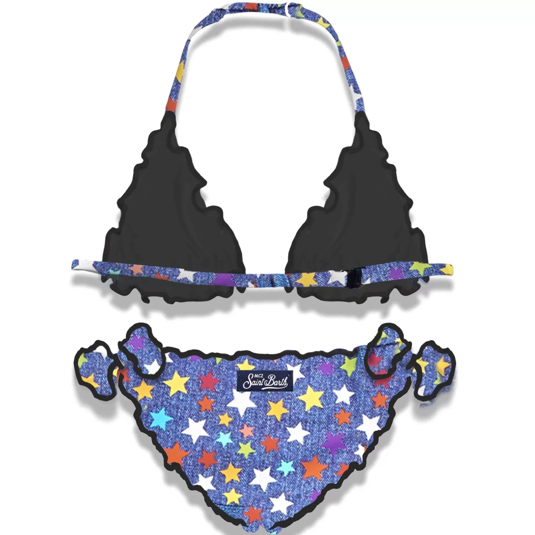 Discount Bikini da bambina a triangolo con stampa stelle Costumi Da Bagno Stampati | Bikini E Slip Mare