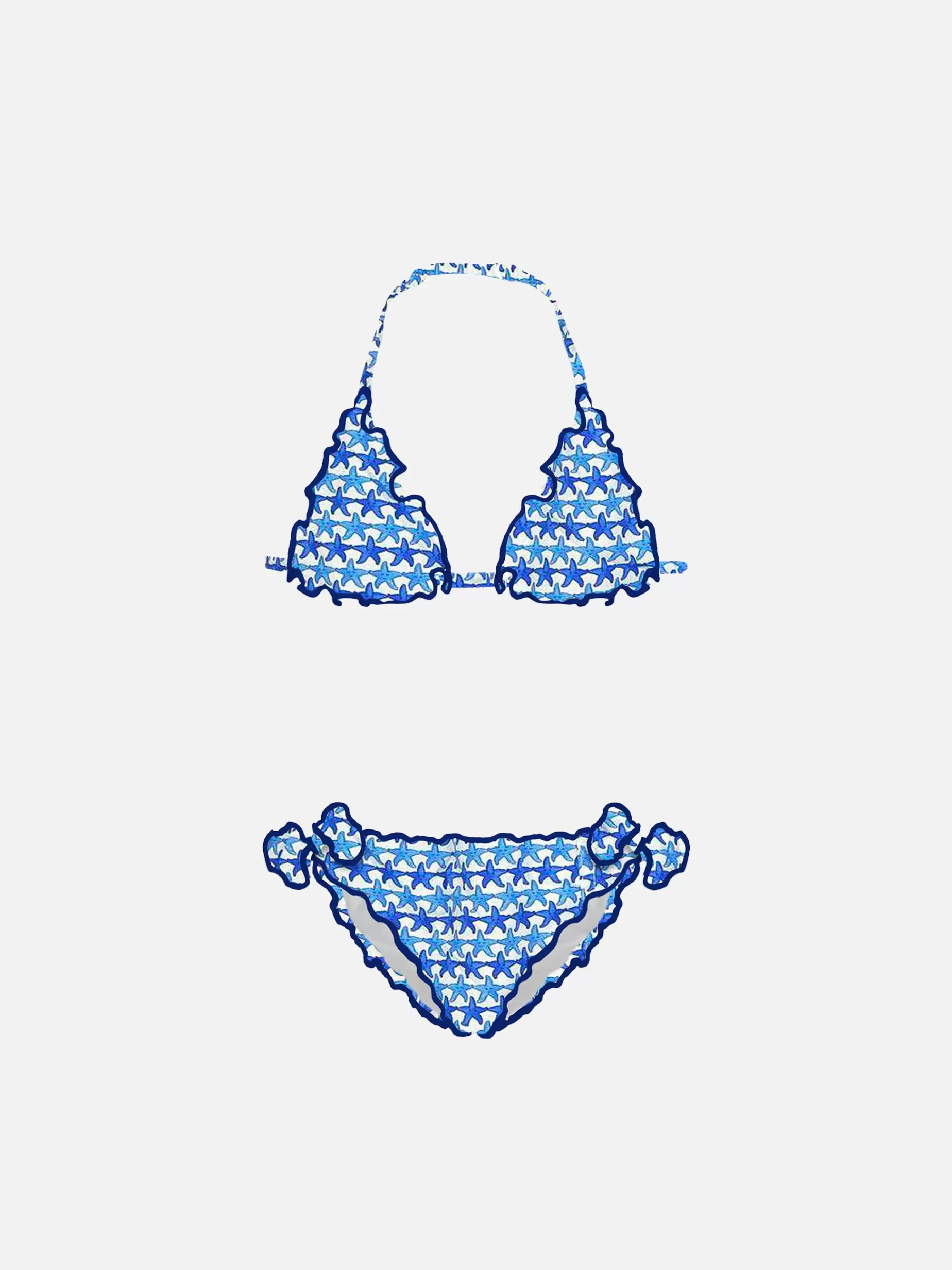 Online Bikini da bambina a triangolo con stampa stelle marine Costumi Da Bagno Stampati | Bikini E Slip Mare