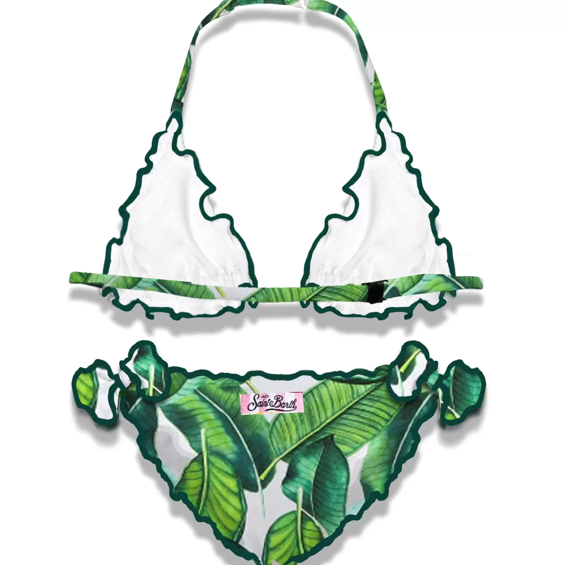 Outlet Bikini da bambina a triangolo con stampa tropicale Costumi Da Bagno Stampati | Bikini E Slip Mare