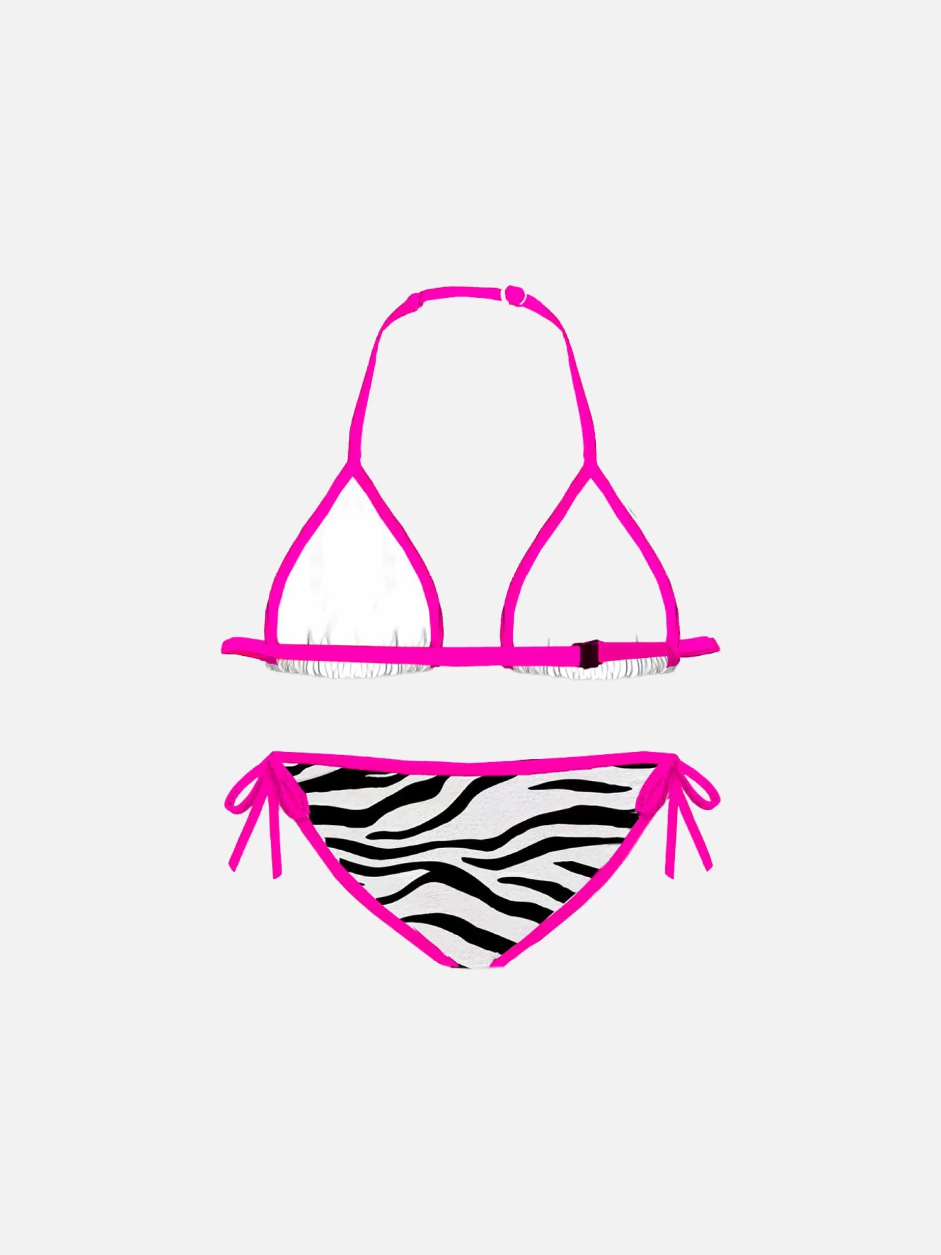 Store Bikini da bambina a triangolo con stampa zebrata Costumi Da Bagno Stampati | Bikini E Slip Mare