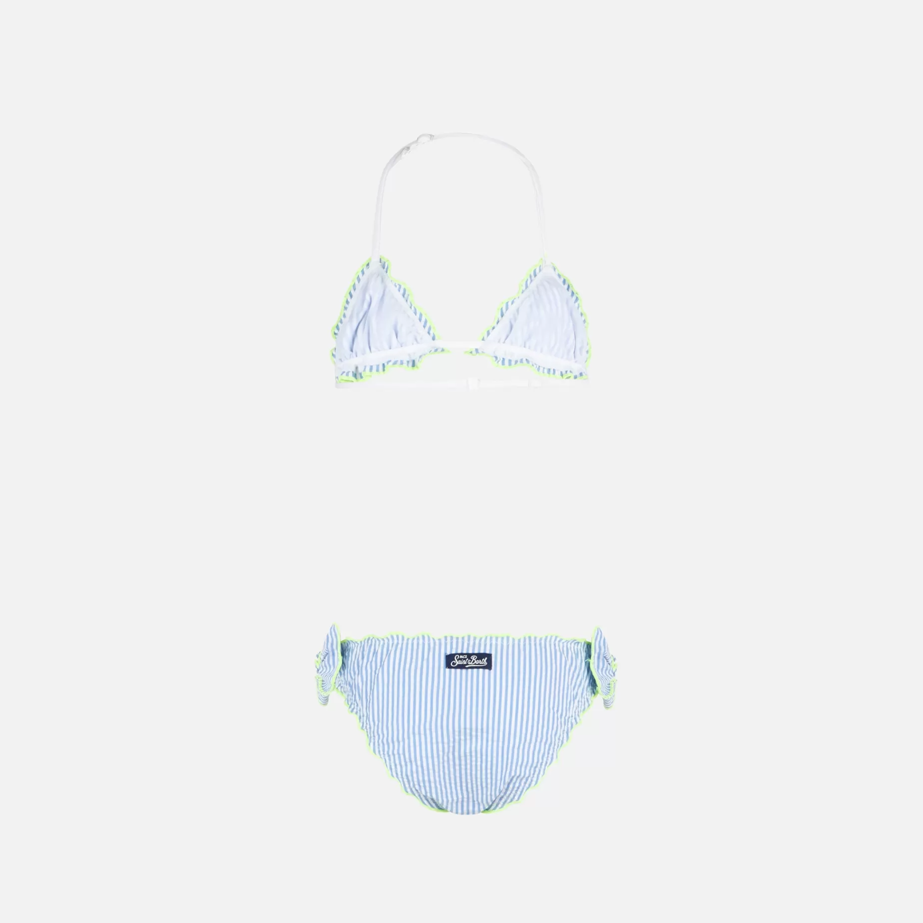 Sale Bikini da bambina a triangolo in seersucker con righe Costumi Da Bagno Stampati | Bikini E Slip Mare