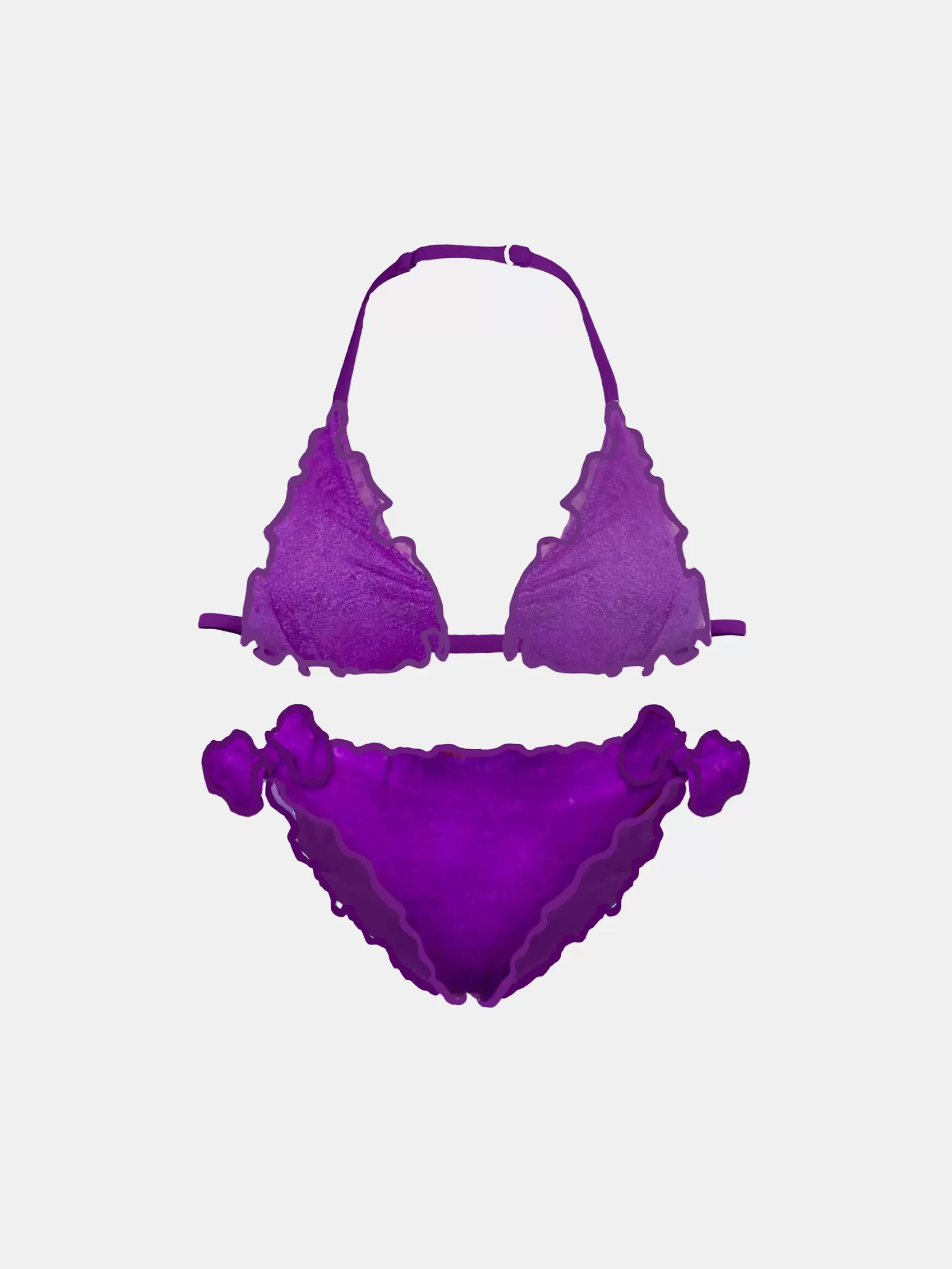 Hot Bikini da bambina a triangolo viola Costumi Da Bagno Tinta Unita | Bikini E Slip Mare