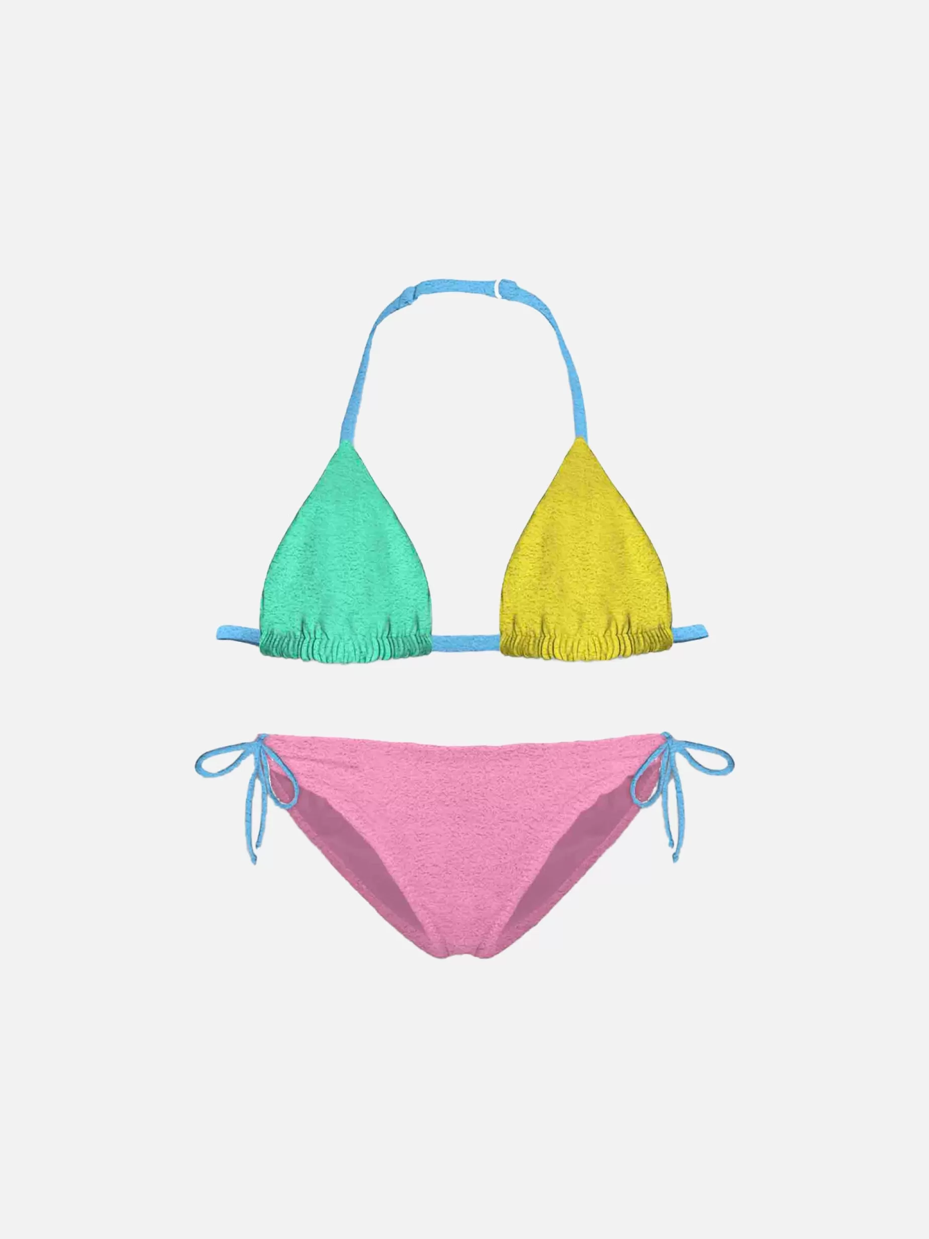 Store Bikini da bambina in spugna multicolore Costumi Da Bagno Tinta Unita | Bikini E Slip Mare