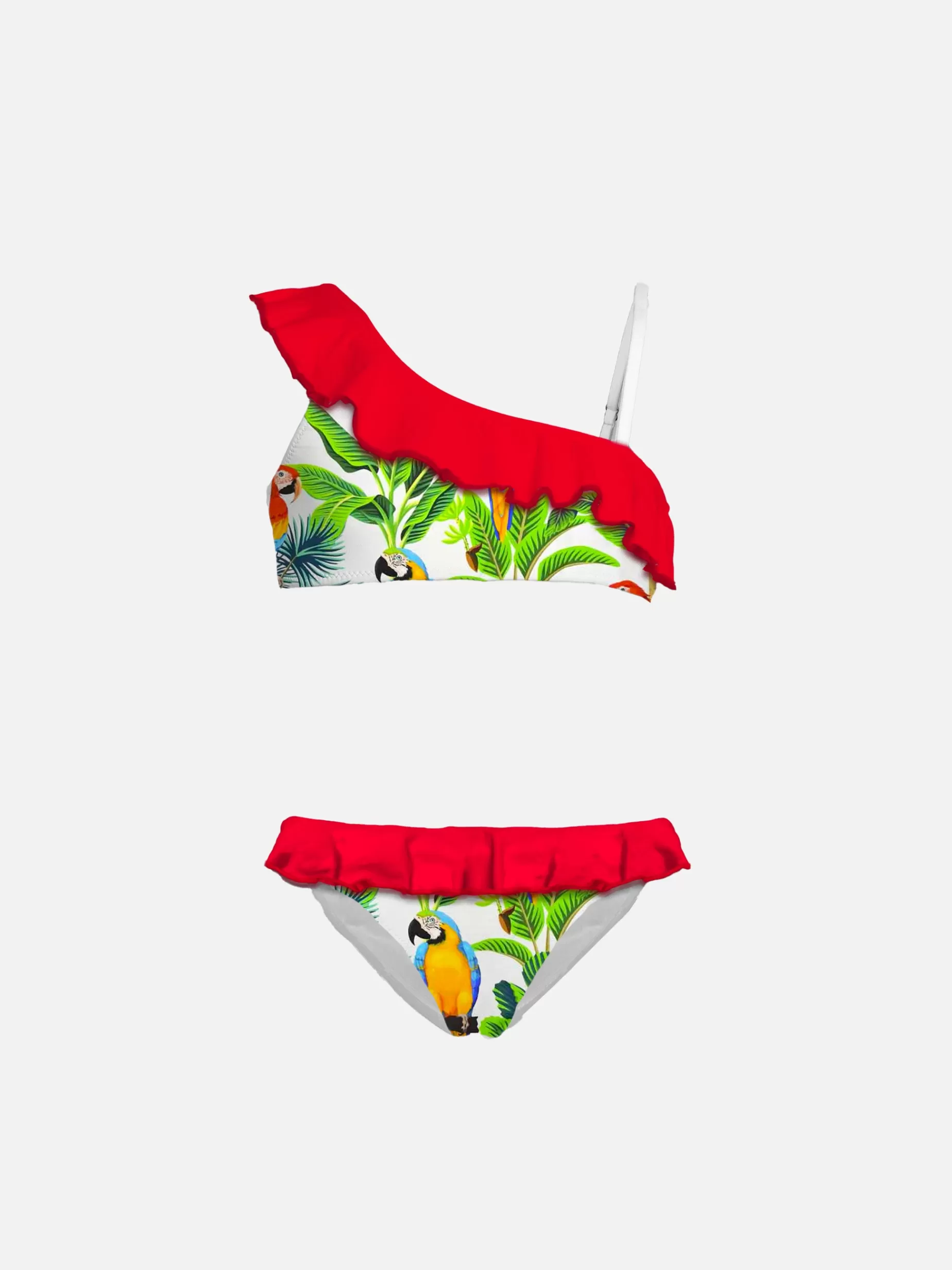 Sale Bikini da bambina monospalla con volant Costumi Da Bagno Stampati | Bikini E Slip Mare