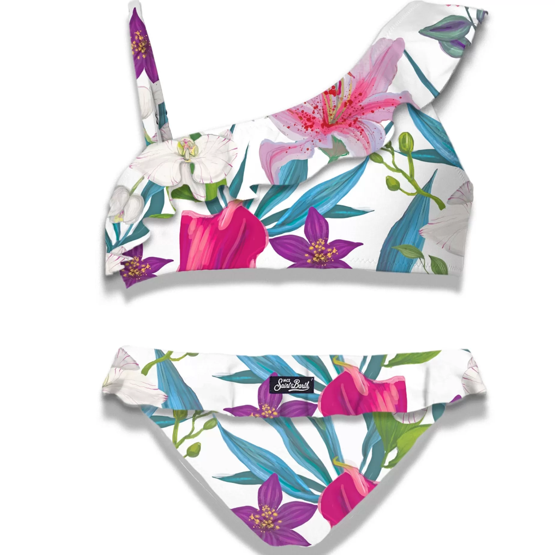 Shop Bikini da bambina monospalla con volant Costumi Da Bagno Stampati | Bikini E Slip Mare