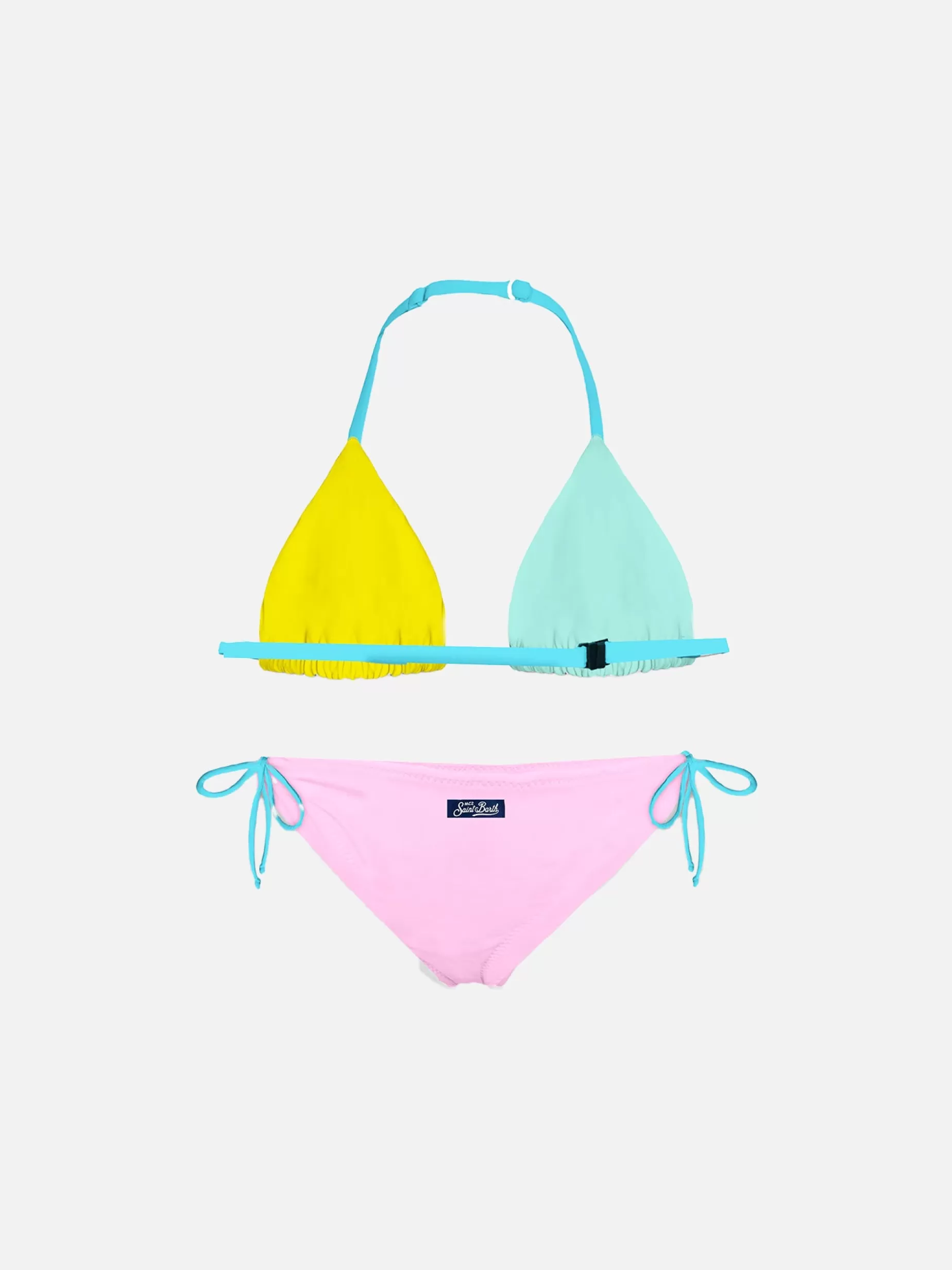 New Bikini da bambina pastello Costumi Da Bagno Tinta Unita | Bikini E Slip Mare