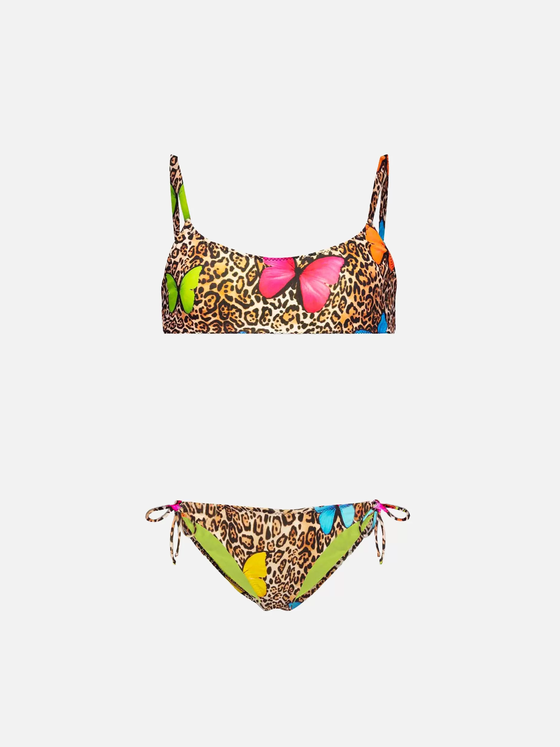 Cheap Bikini da bambina stampa animalier con farfalle Costumi Da Bagno Stampati | Bikini E Slip Mare