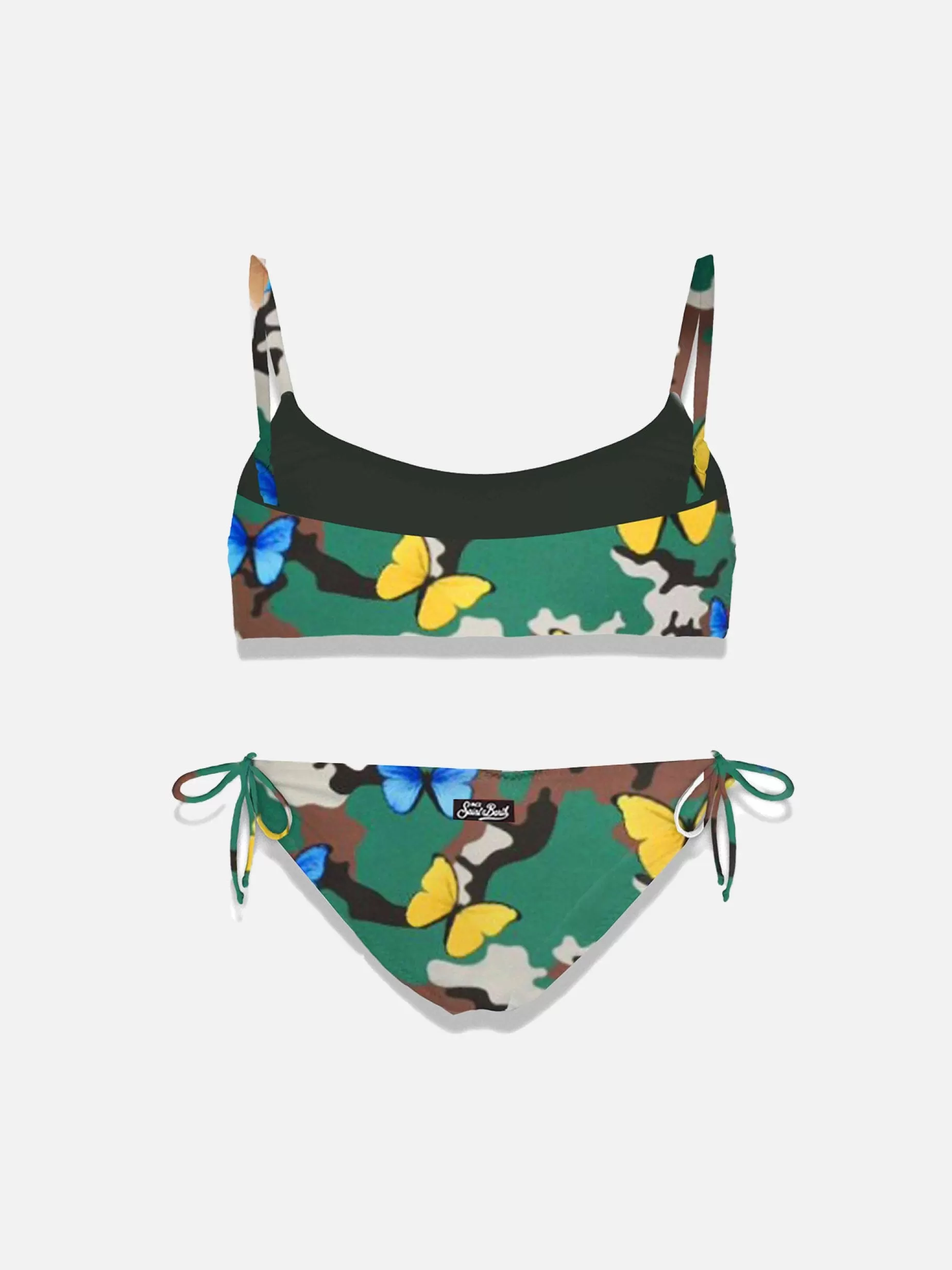 Flash Sale Bikini da bambina stampa farfalla su fondo mimetico Costumi Da Bagno Stampati | Bikini E Slip Mare