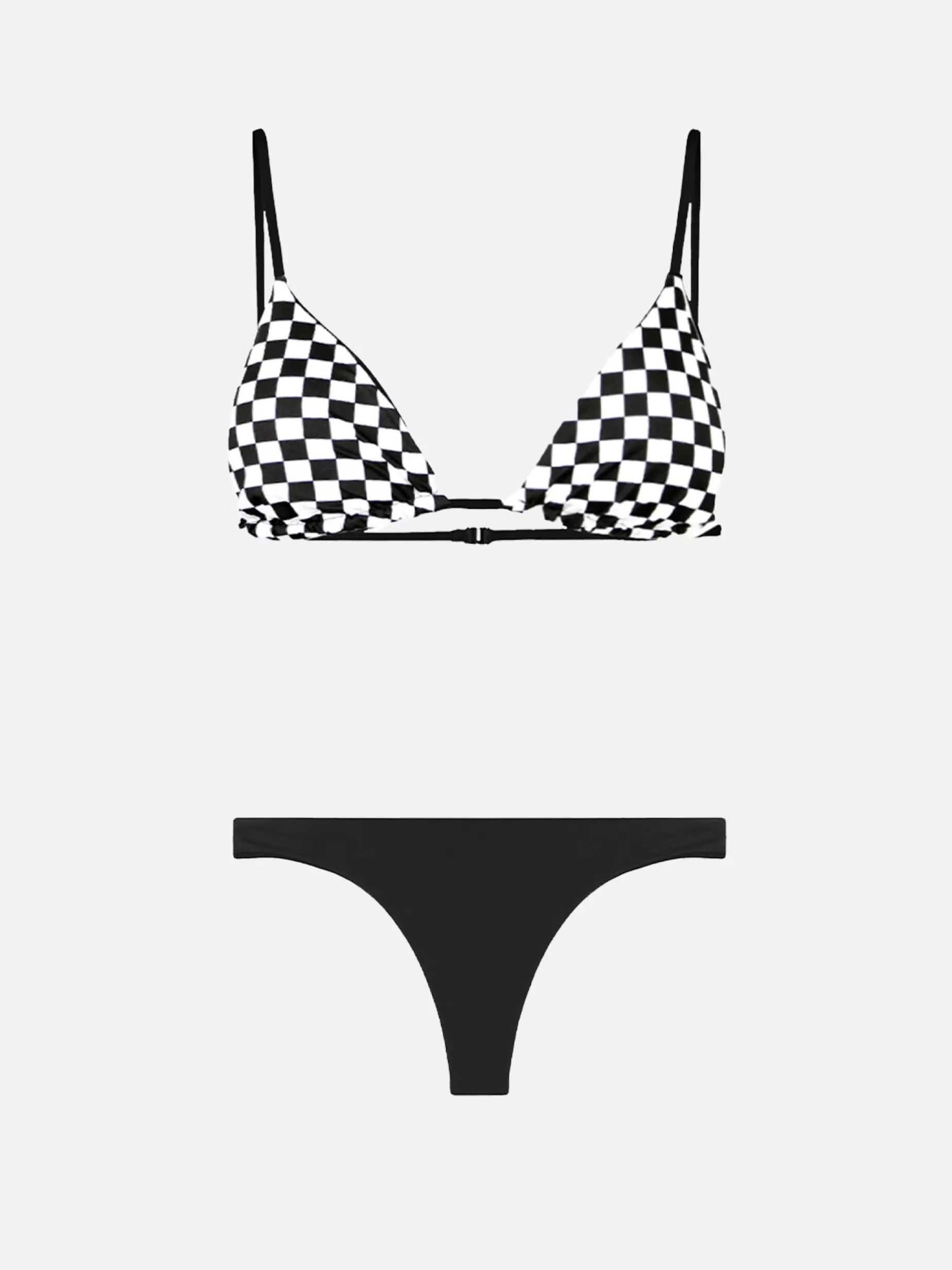 Fashion Bikini da donna a triangolo con stampa vichy Donna Bikini