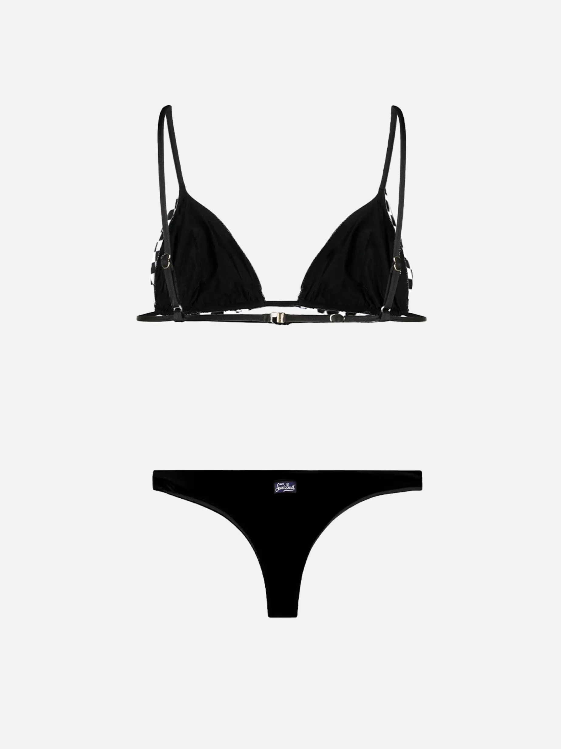 Fashion Bikini da donna a triangolo con stampa vichy Donna Bikini