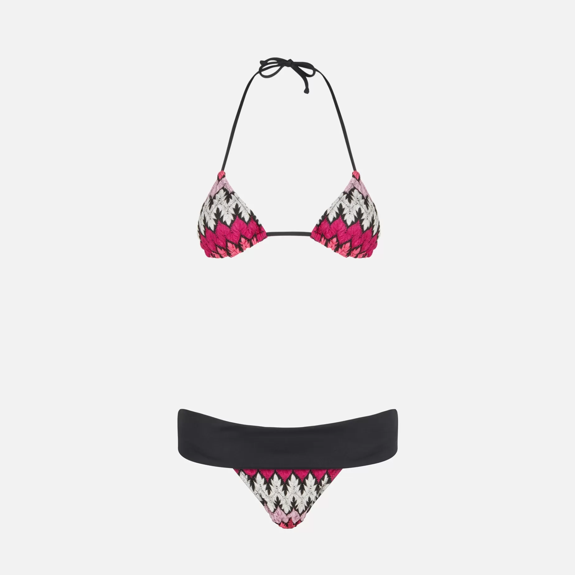 Cheap Bikini da donna a triangolo in maglia chevron Donna Bikini