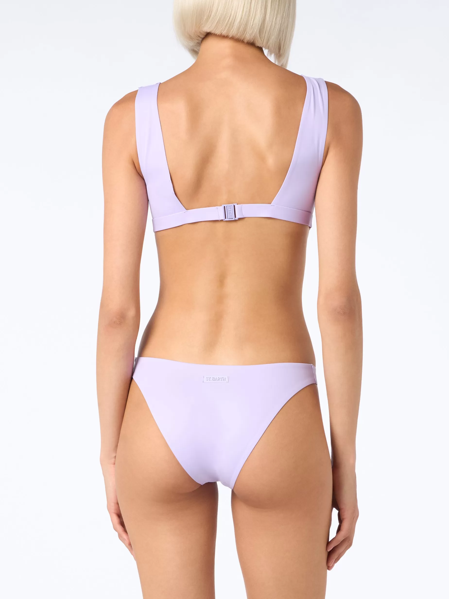 Store Bikini da donna lilla termosaldato con scollo a V Ofelia Reanna Donna Costumi Tinta Unita | Bikini