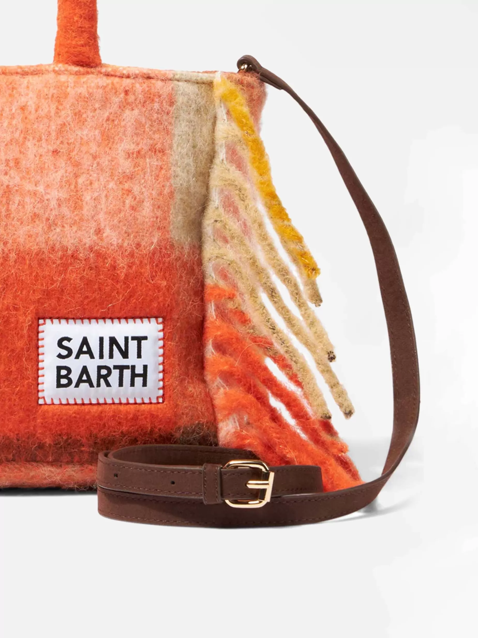 Best Borsa a mano Colette con check multicolor e frange Accessori