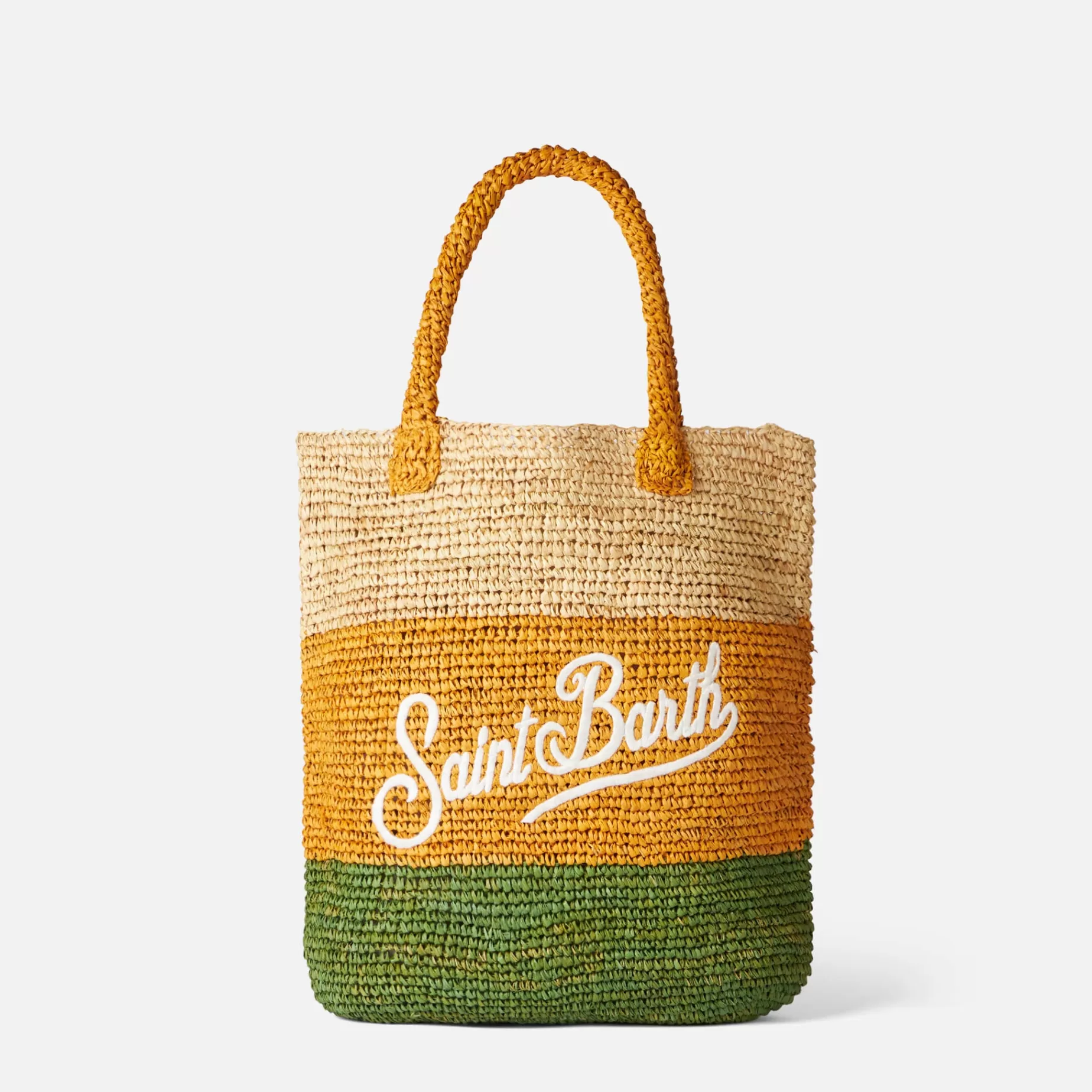Best Sale Borsa a secchiello in rafia con righe multicolore e ricami Donna Borse A Spalla | Borse A Spalla
