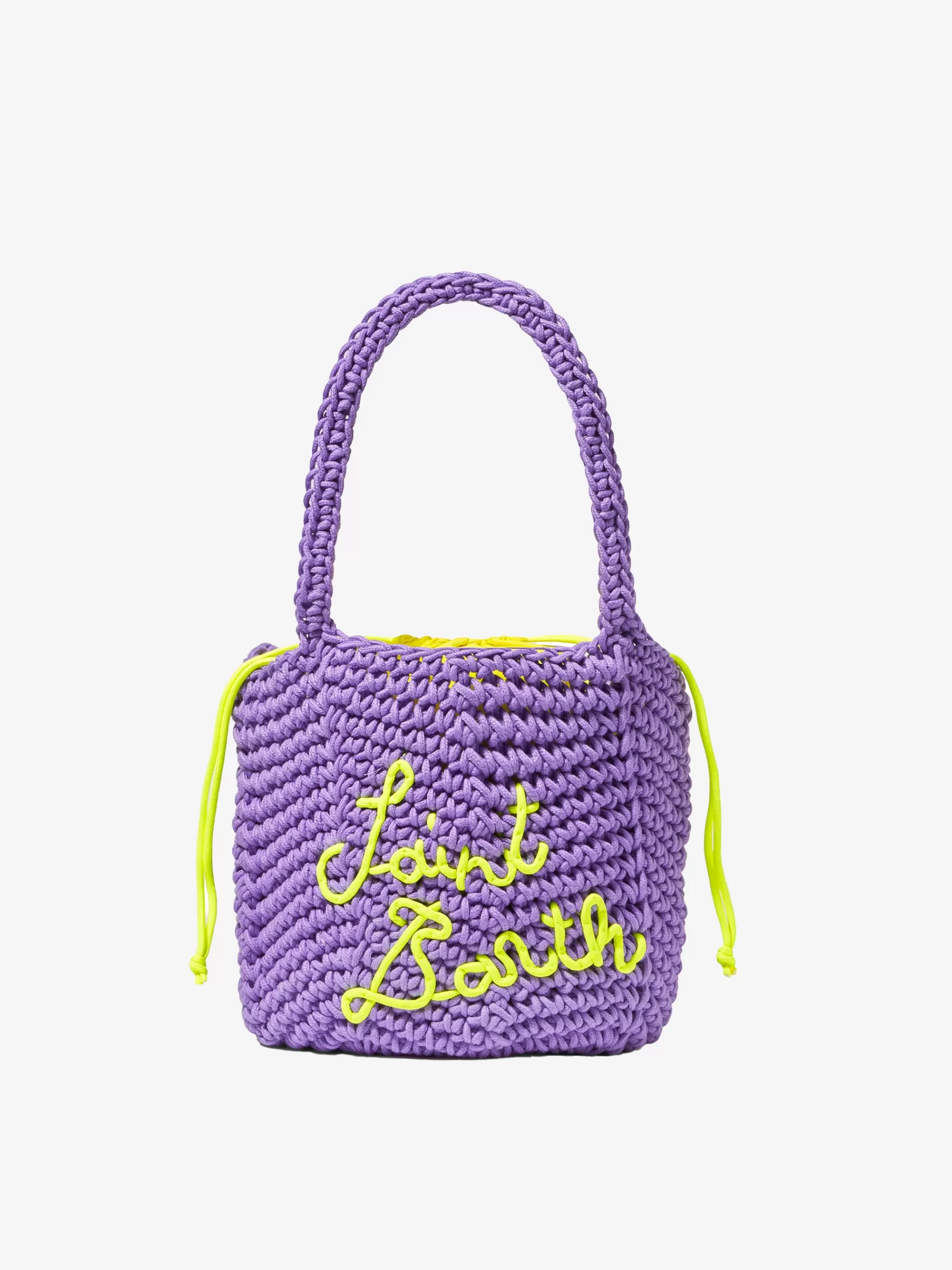 Cheap Borsa a spalla all'uncinetto in corda viola Donna Borse A Spalla | Borse A Spalla