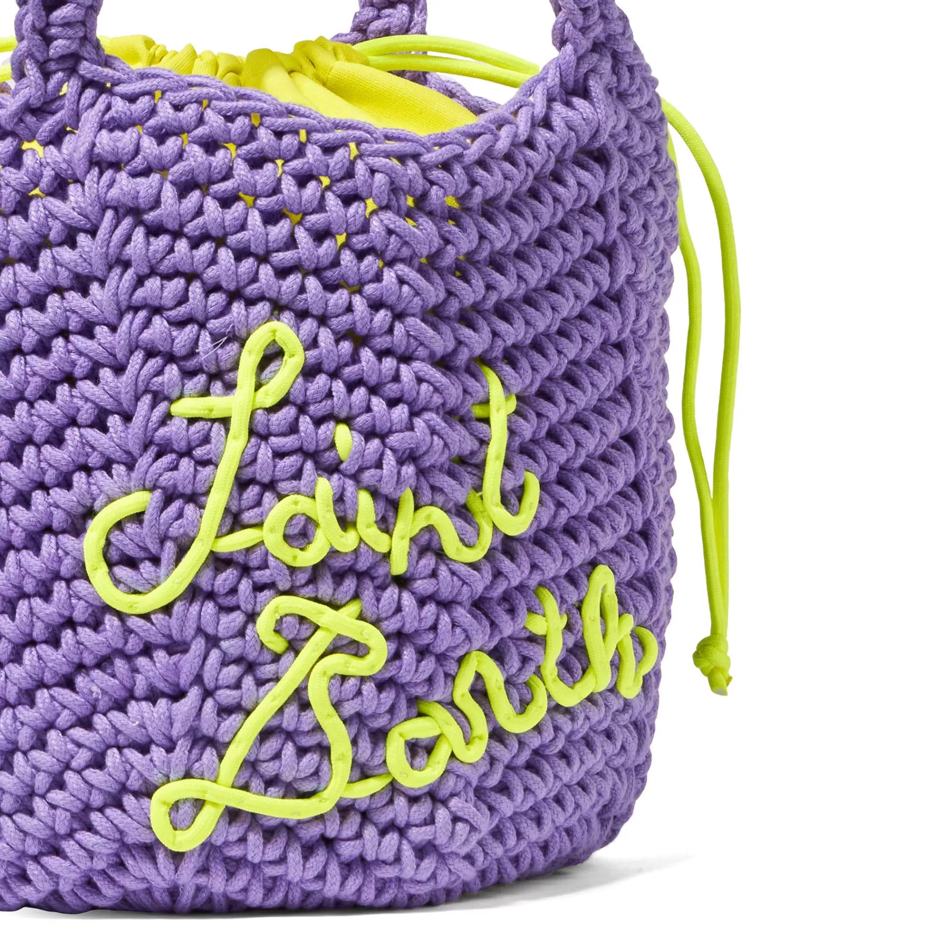 Cheap Borsa a spalla all'uncinetto in corda viola Donna Borse A Spalla | Borse A Spalla